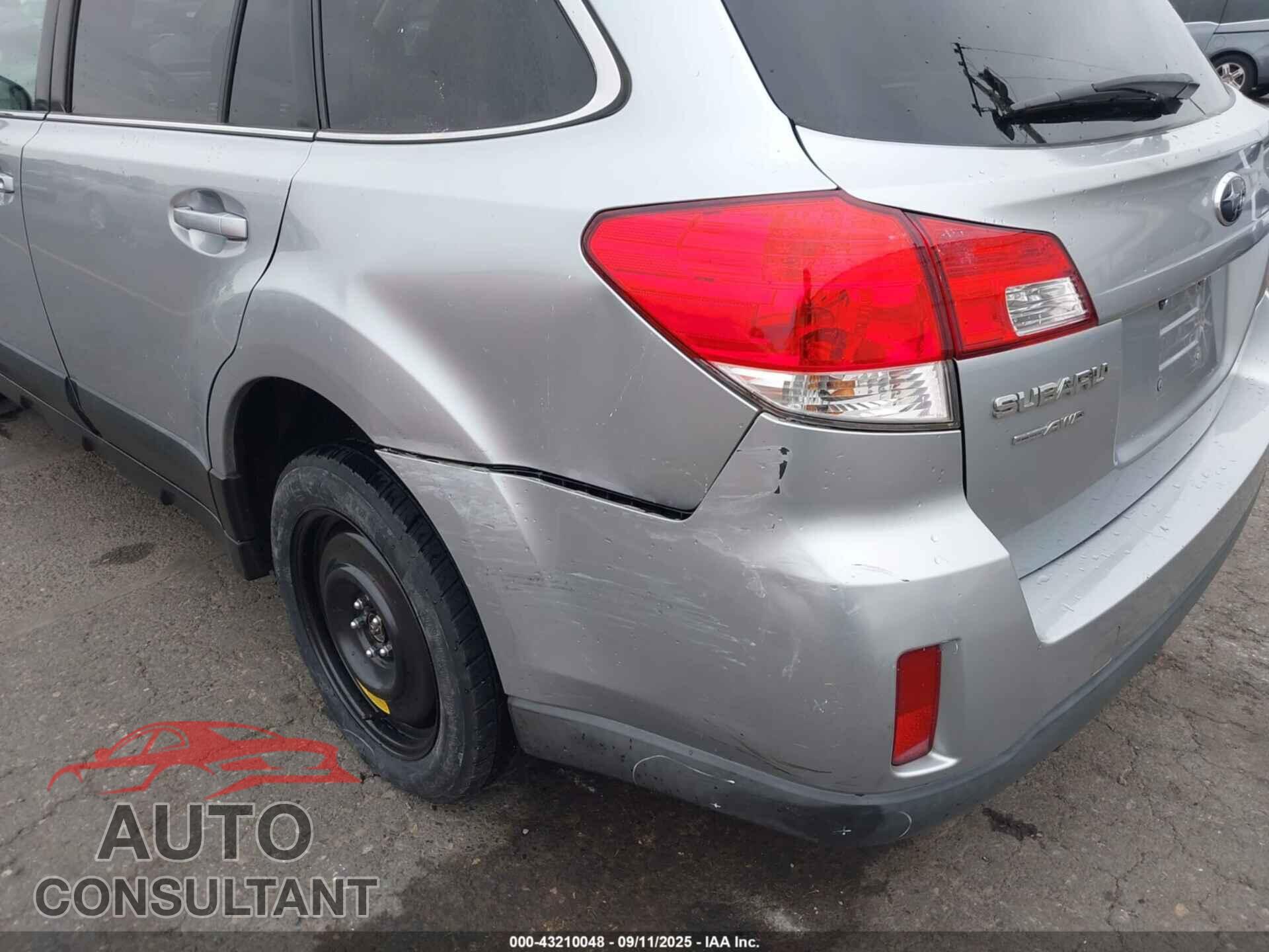 SUBARU OUTBACK 2012 - 4S4BRBCC7C3233498