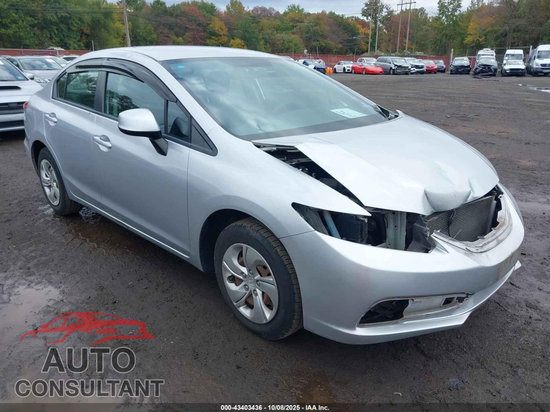 HONDA CIVIC 2013 - 19XFB2F5XDE236493