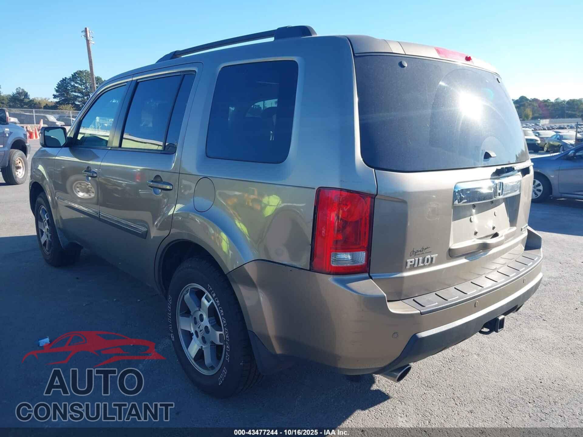 HONDA PILOT 2009 - 5FNYF38979B024297