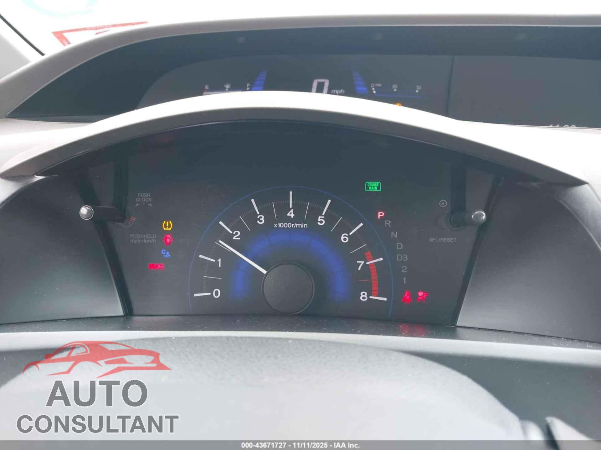 HONDA CIVIC 2012 - 19XFB2F91CE308098