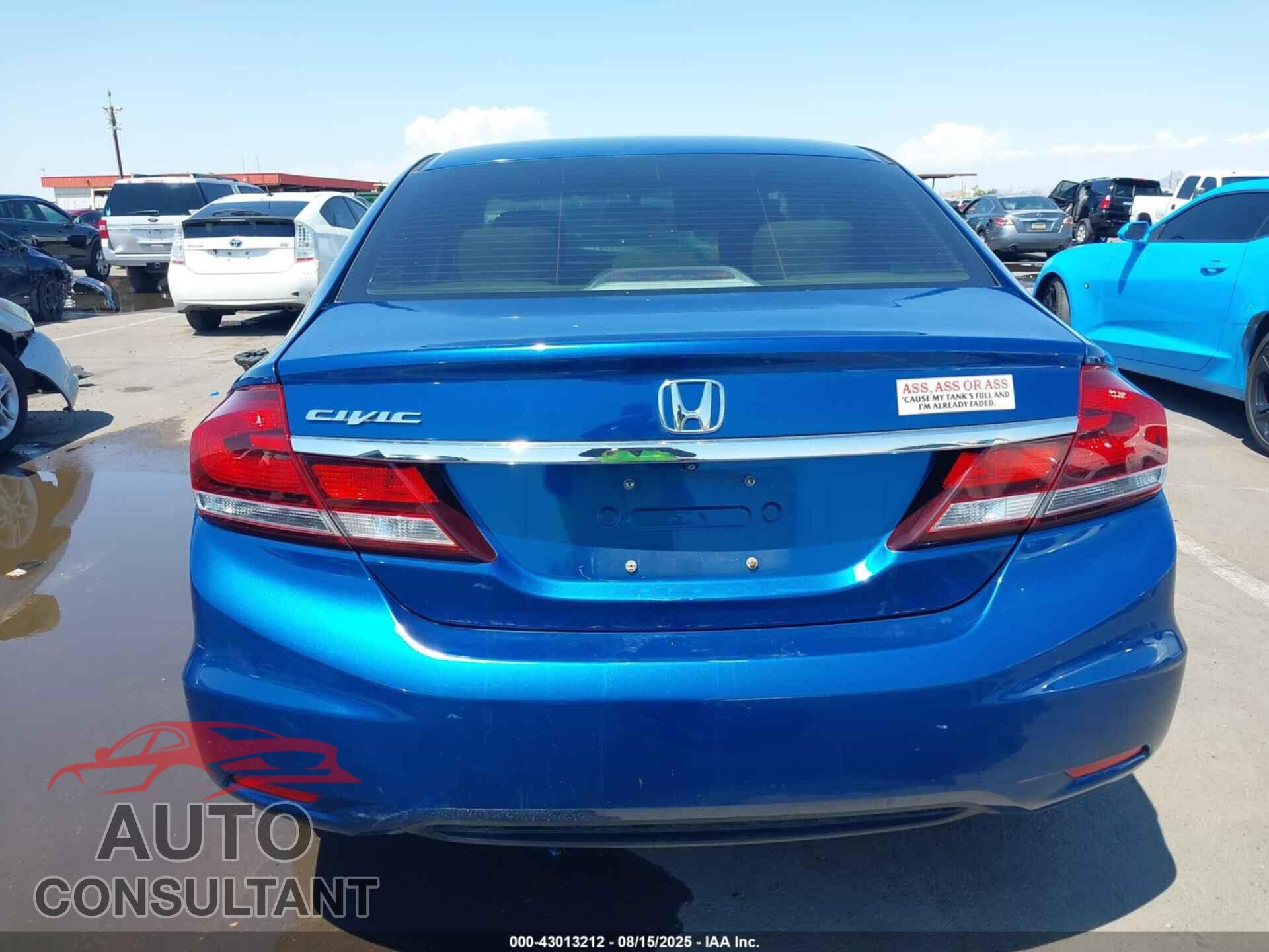 HONDA CIVIC 2013 - 19XFB2F59DE232063