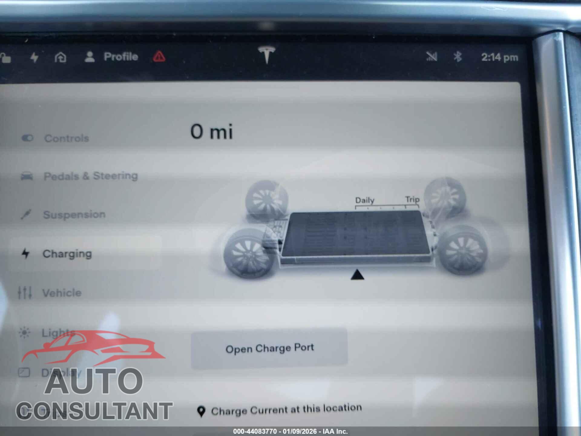 TESLA MODEL S 2012 - 5YJSA1DP8CFP01510