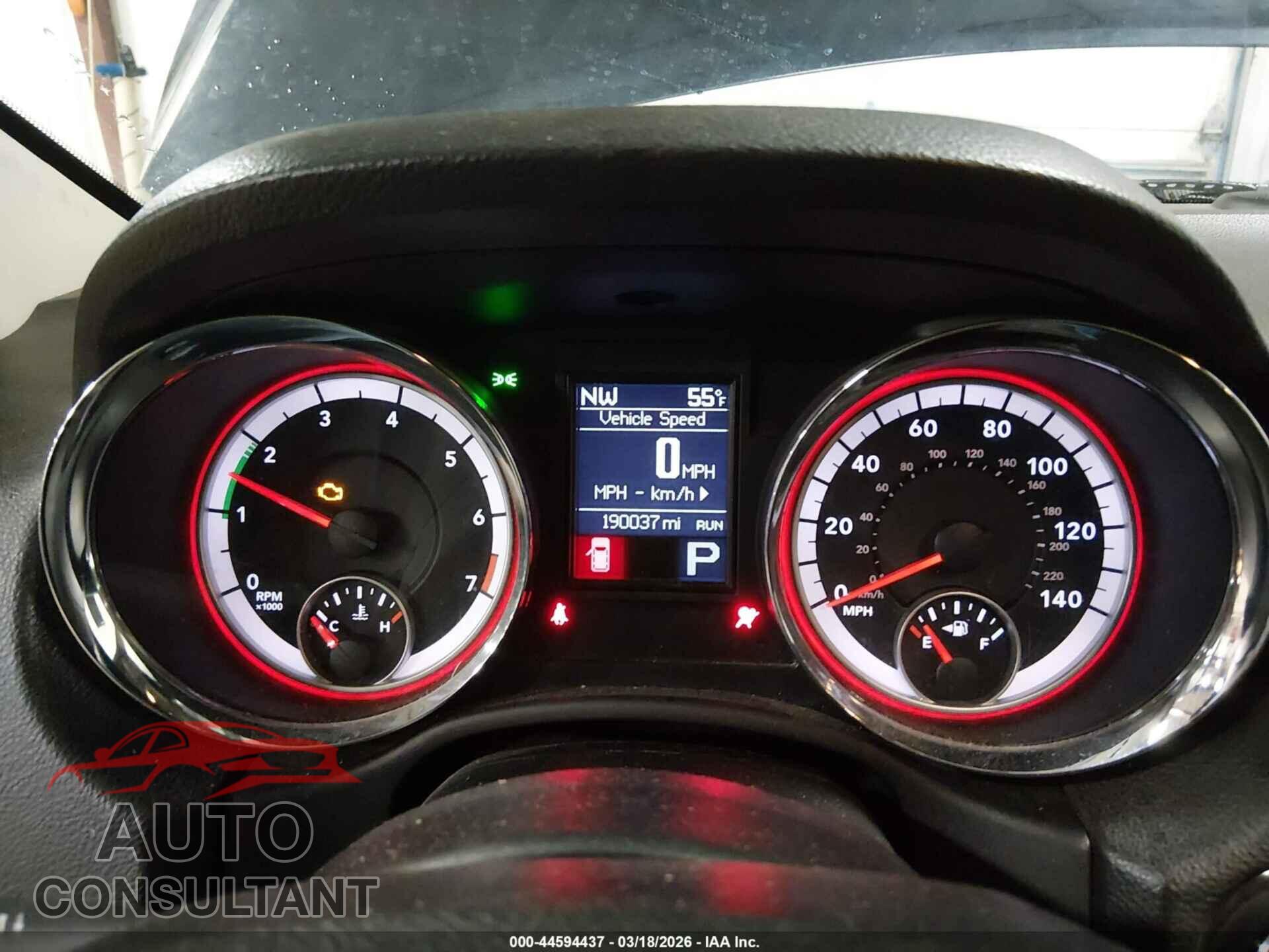 DODGE DURANGO 2013 - 1C4RDJEG4DC596516