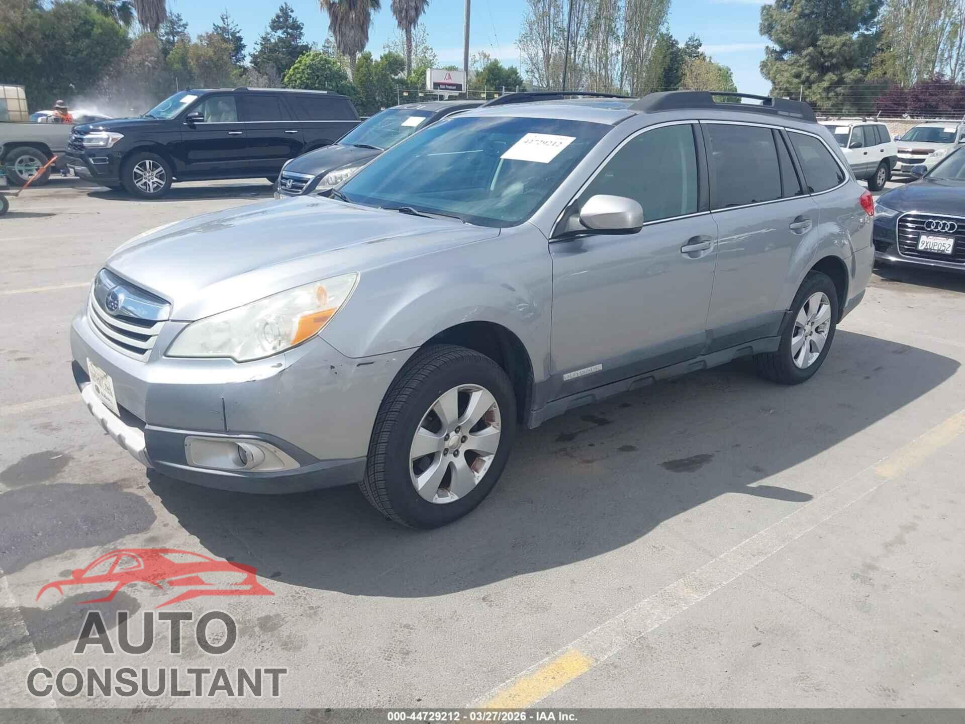 SUBARU OUTBACK 2010 - 4S4BRBKC7A3382833