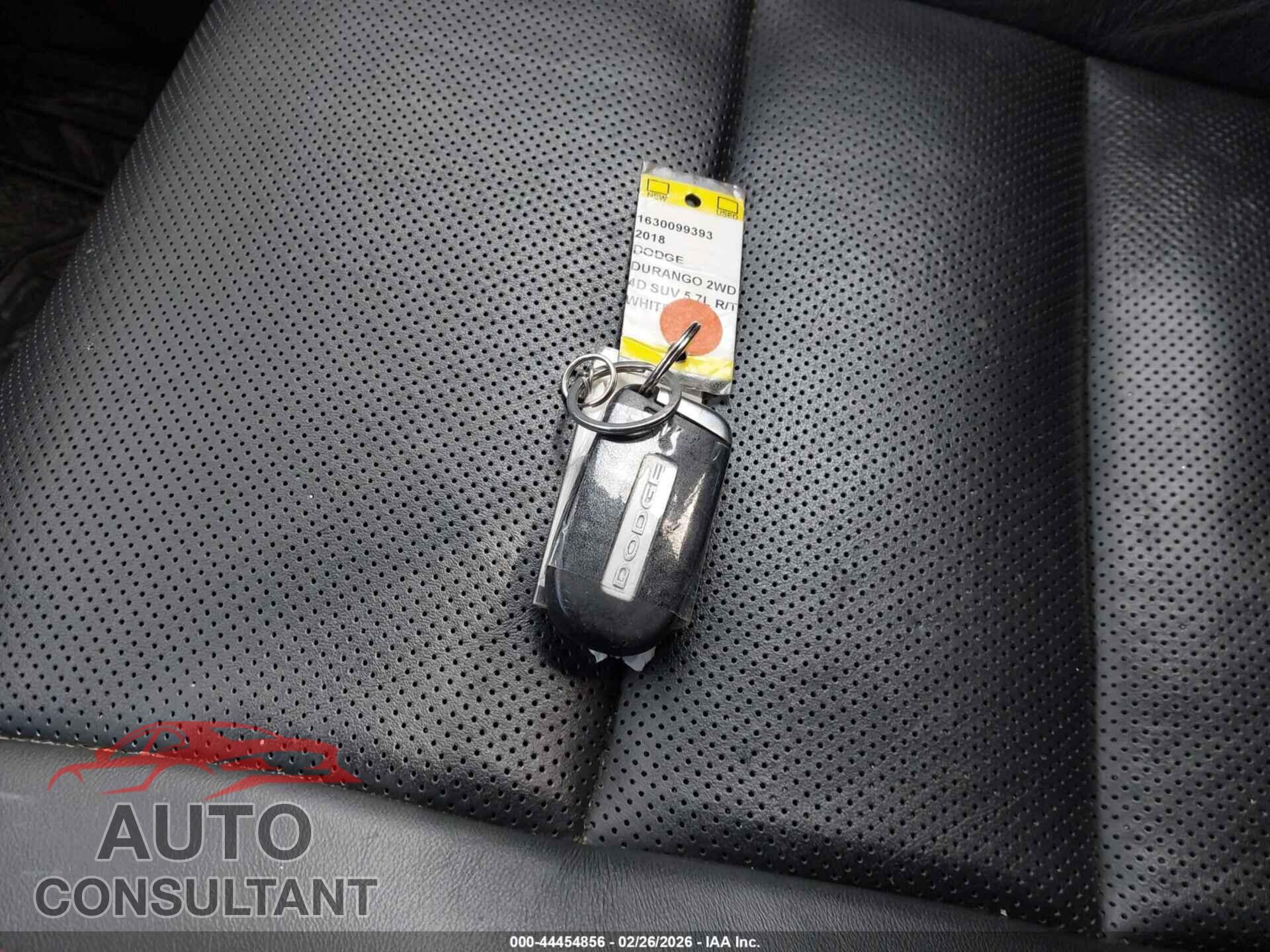 DODGE DURANGO 2018 - 1C4SDHCT6JC455792