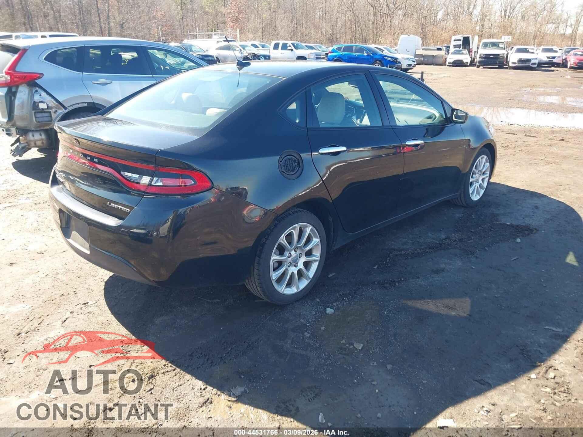 DODGE DART 2013 - 1C3CDFCA4DD347455