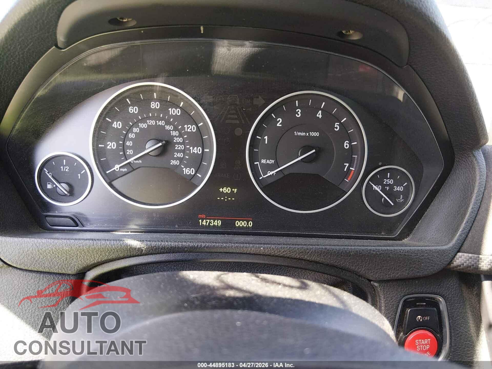 BMW 328I 2013 - WBA3B5G55DNP40672