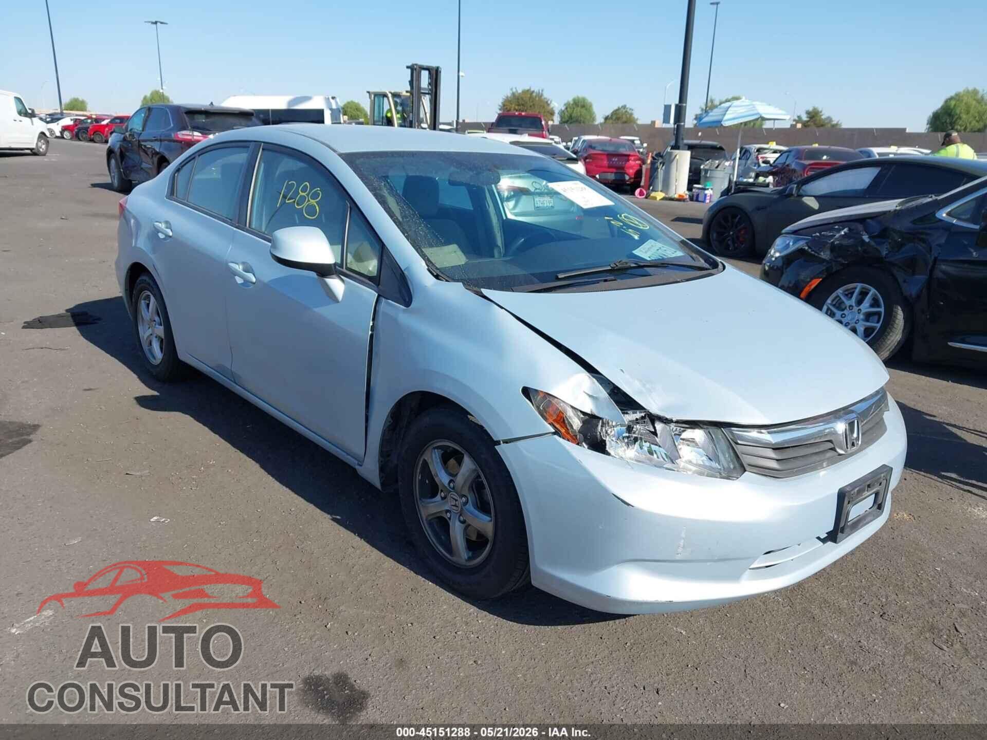 HONDA CIVIC 2012 - 19XFB5F50CE000855