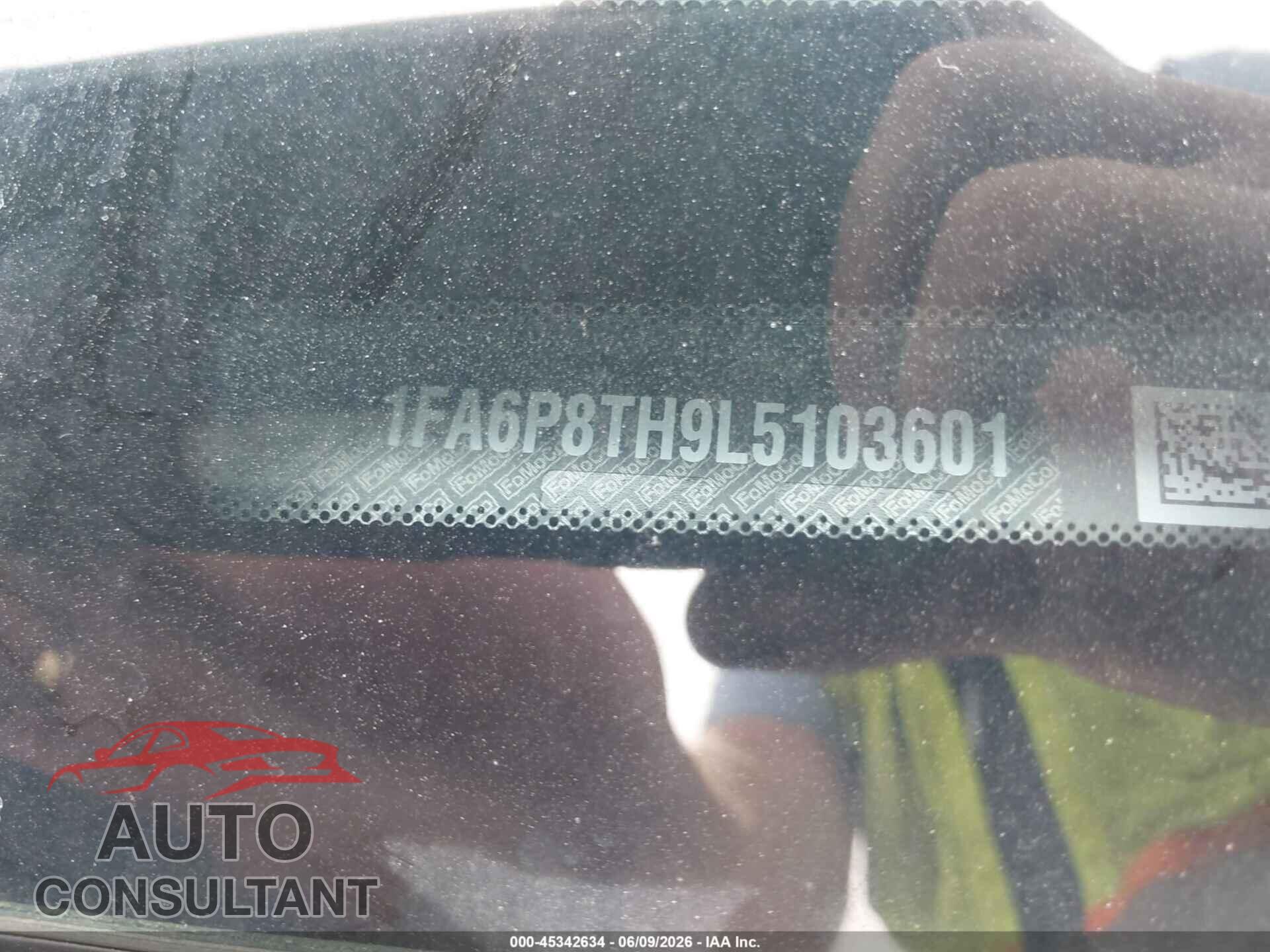 FORD MUSTANG 2020 - 1FA6P8TH9L5103601
