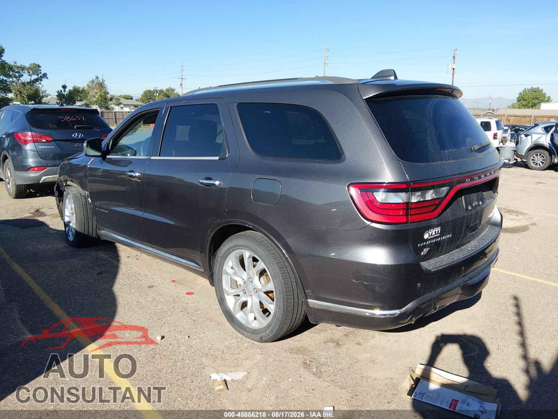 DODGE DURANGO 2018 - 1C4RDJEGXJC486579