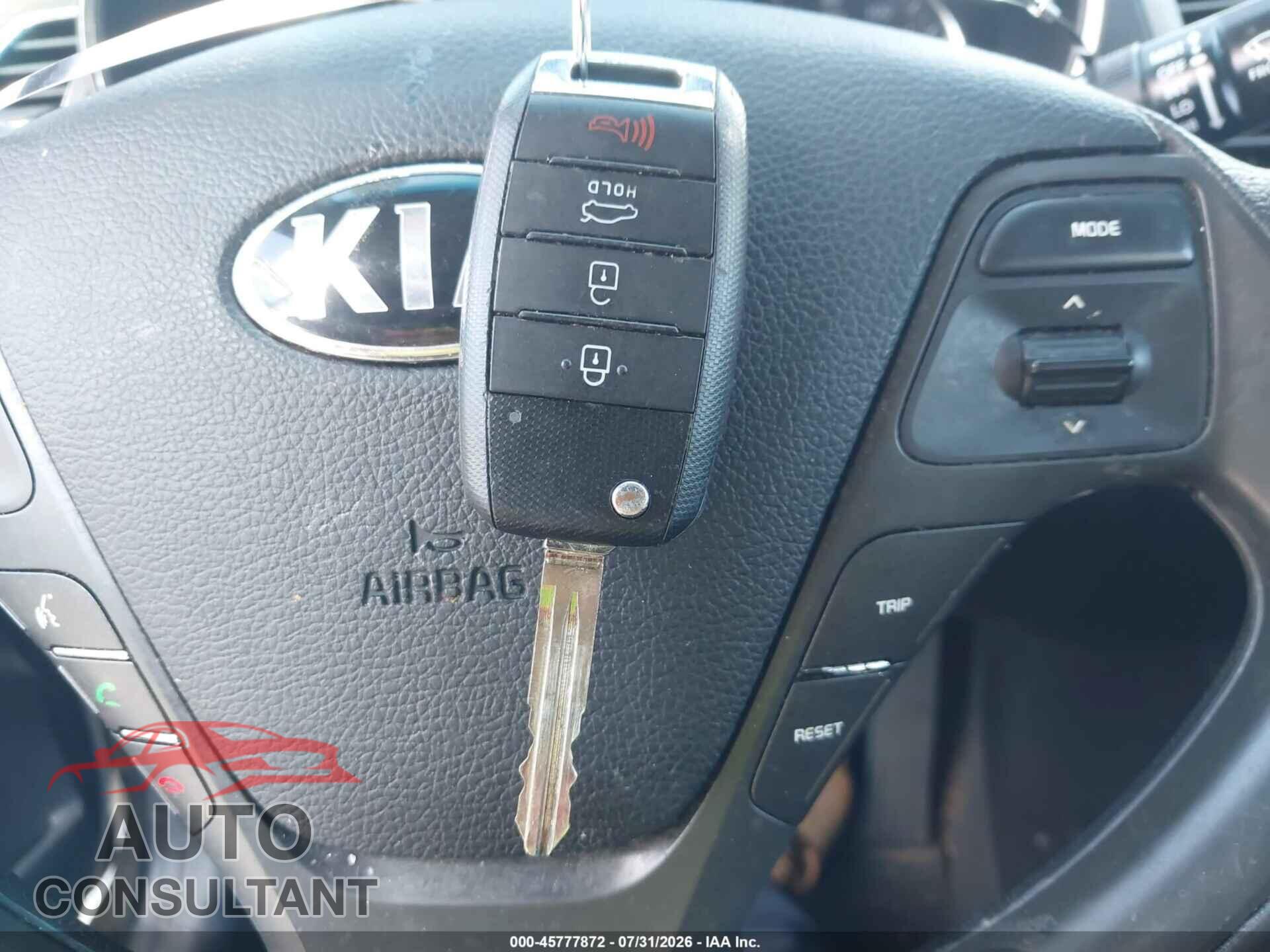 KIA FORTE 2017 - 3KPFK4A73HE085474