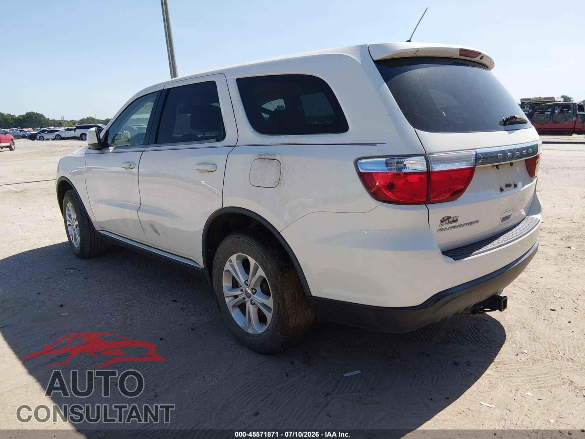 DODGE DURANGO 2012 - 1C4RDHAG6CC247578