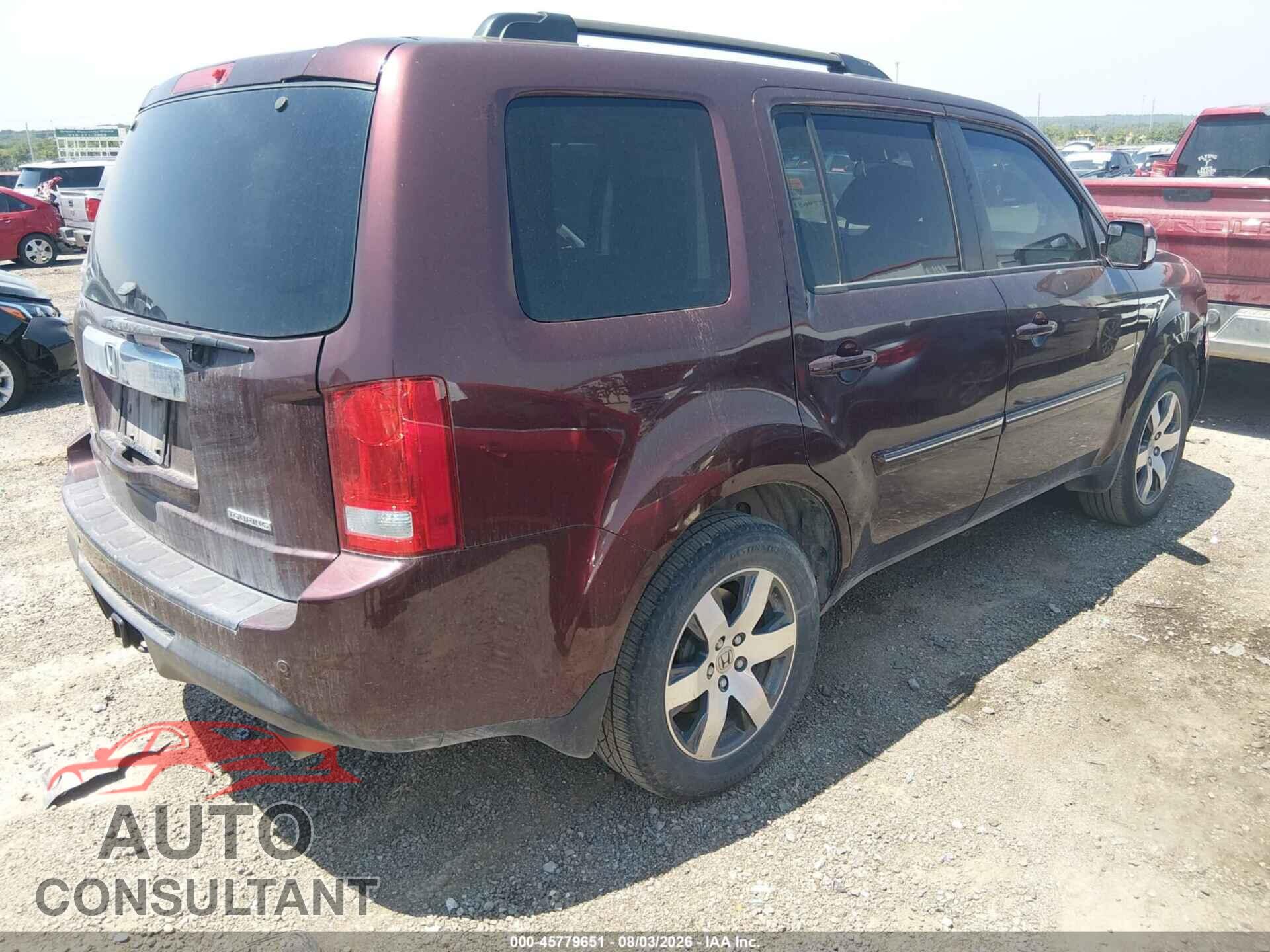 HONDA PILOT 2012 - 5FNYF3H91CB024366