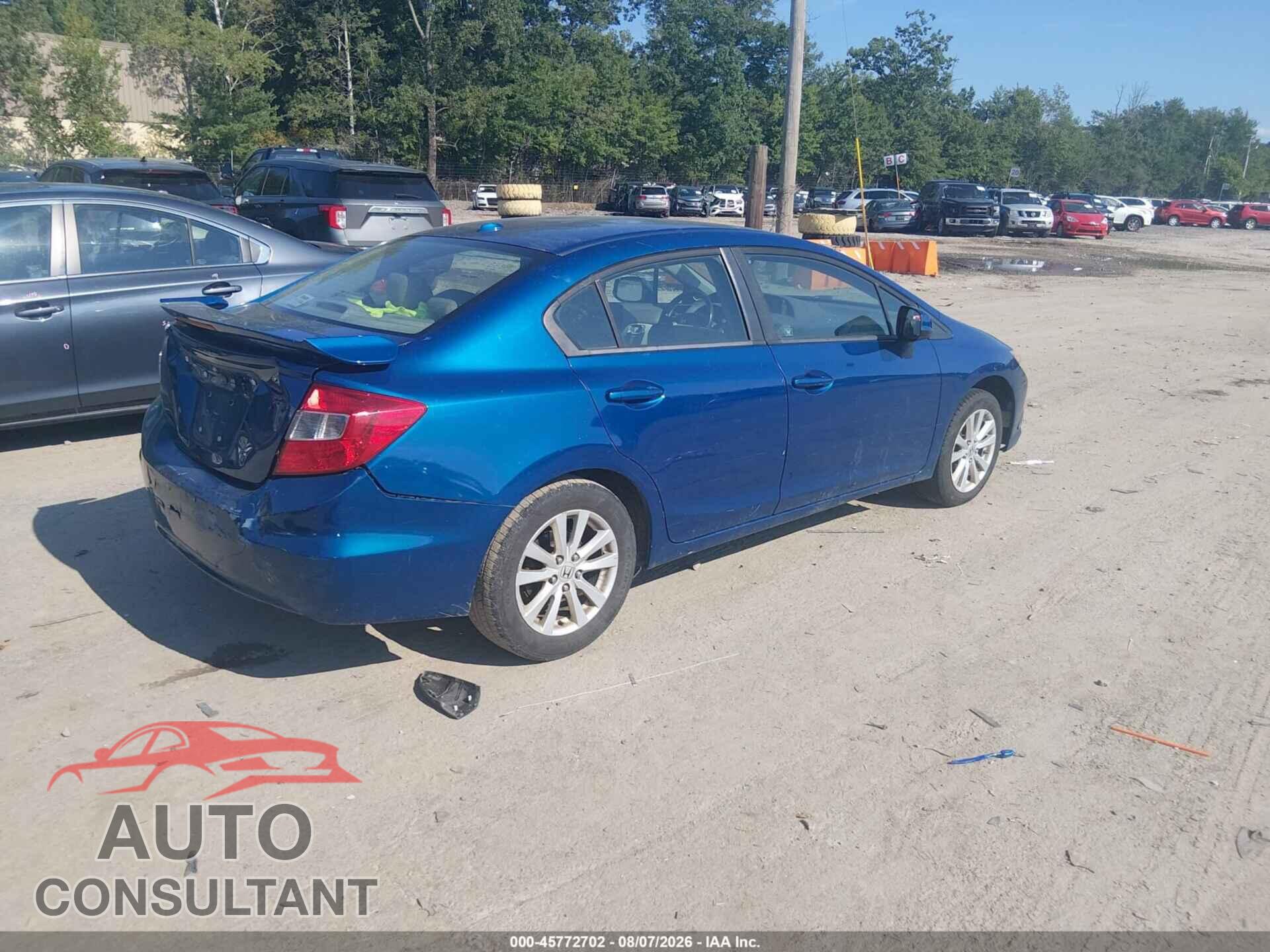 HONDA CIVIC 2012 - 2HGFB2F96CH506889