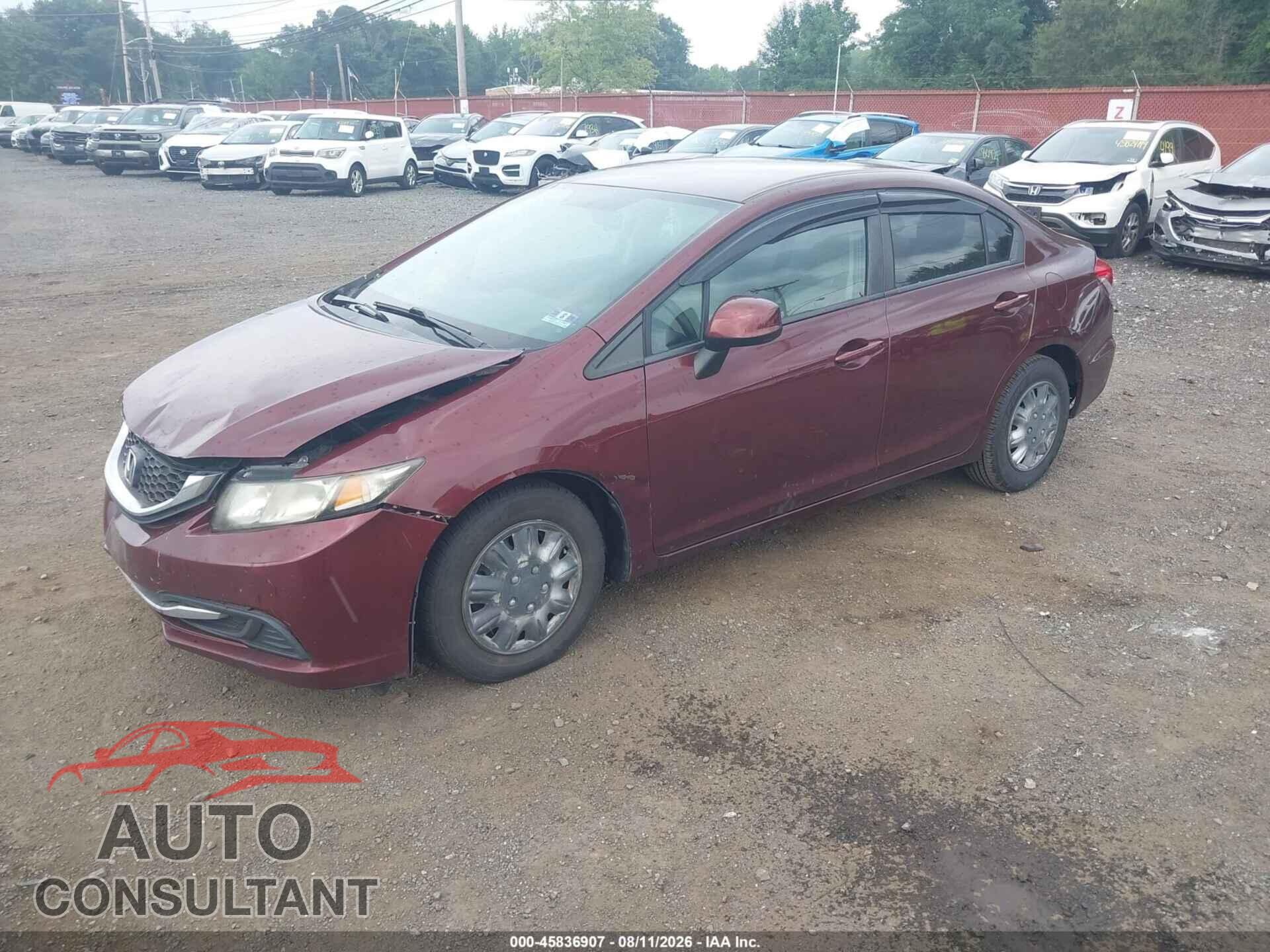 HONDA CIVIC 2013 - 19XFB2F53DE233712