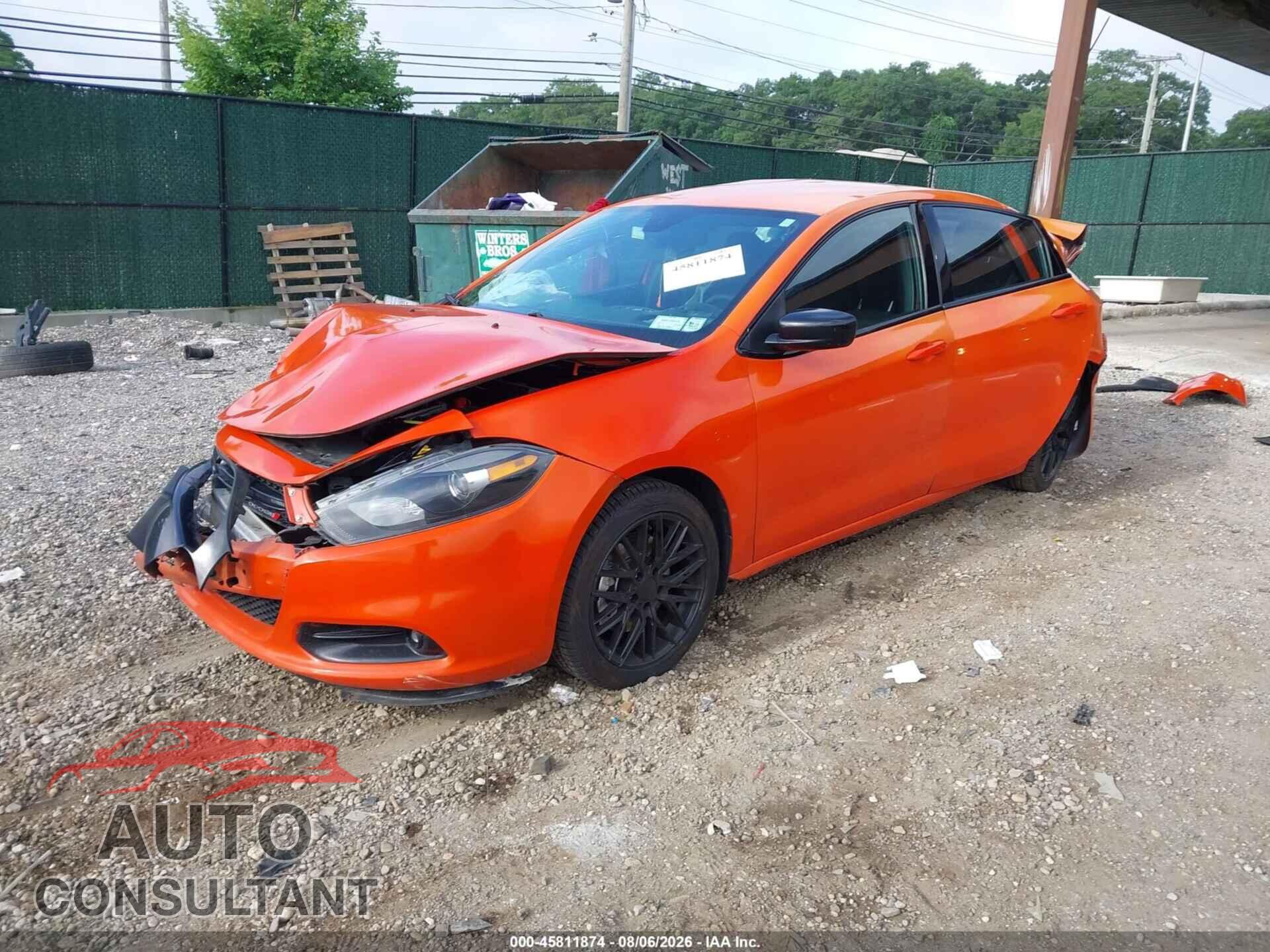 DODGE DART 2015 - 1C3CDFBB4FD228043