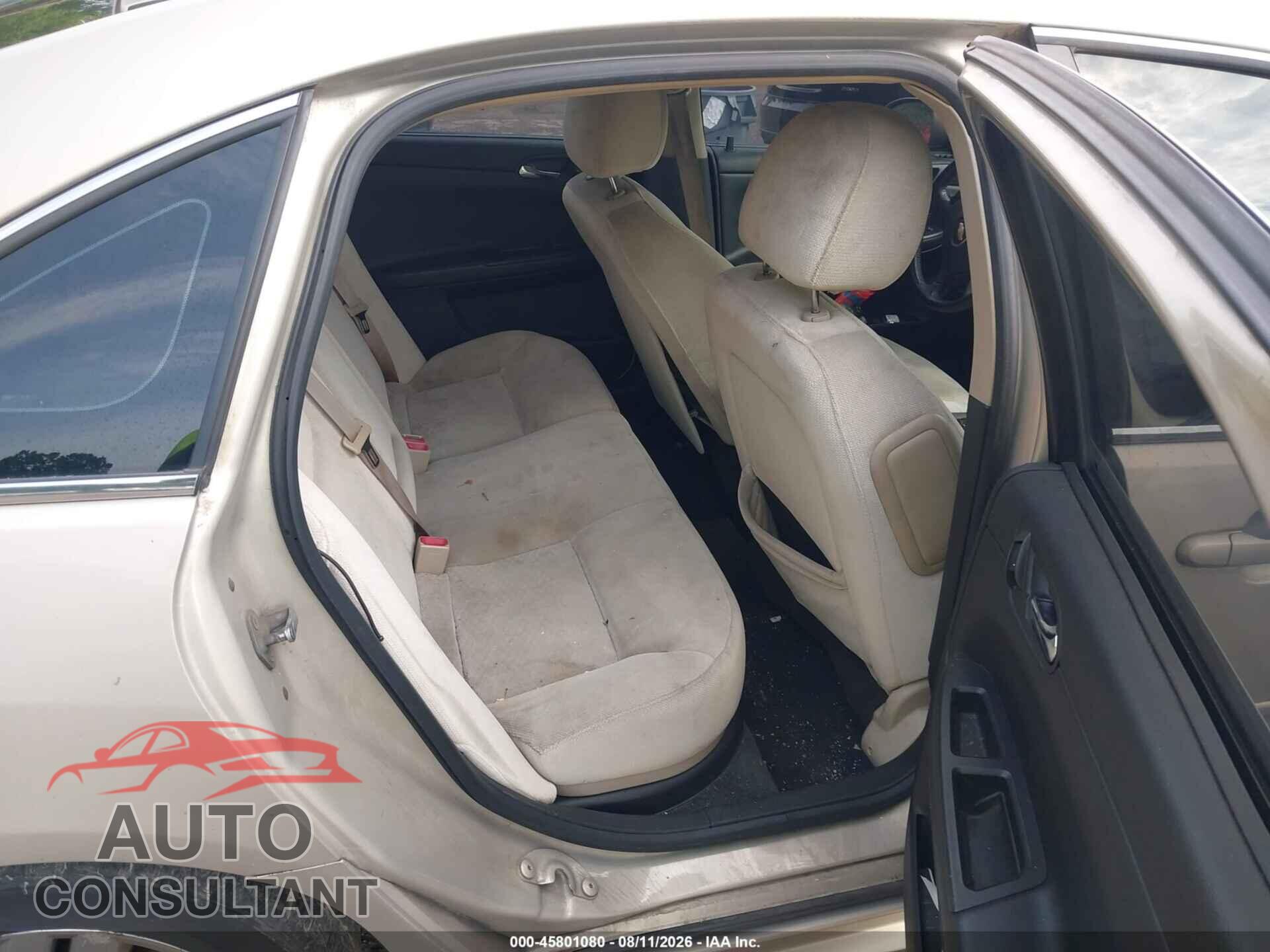 CHEVROLET IMPALA 2012 - 2G1WB5E36C1123002