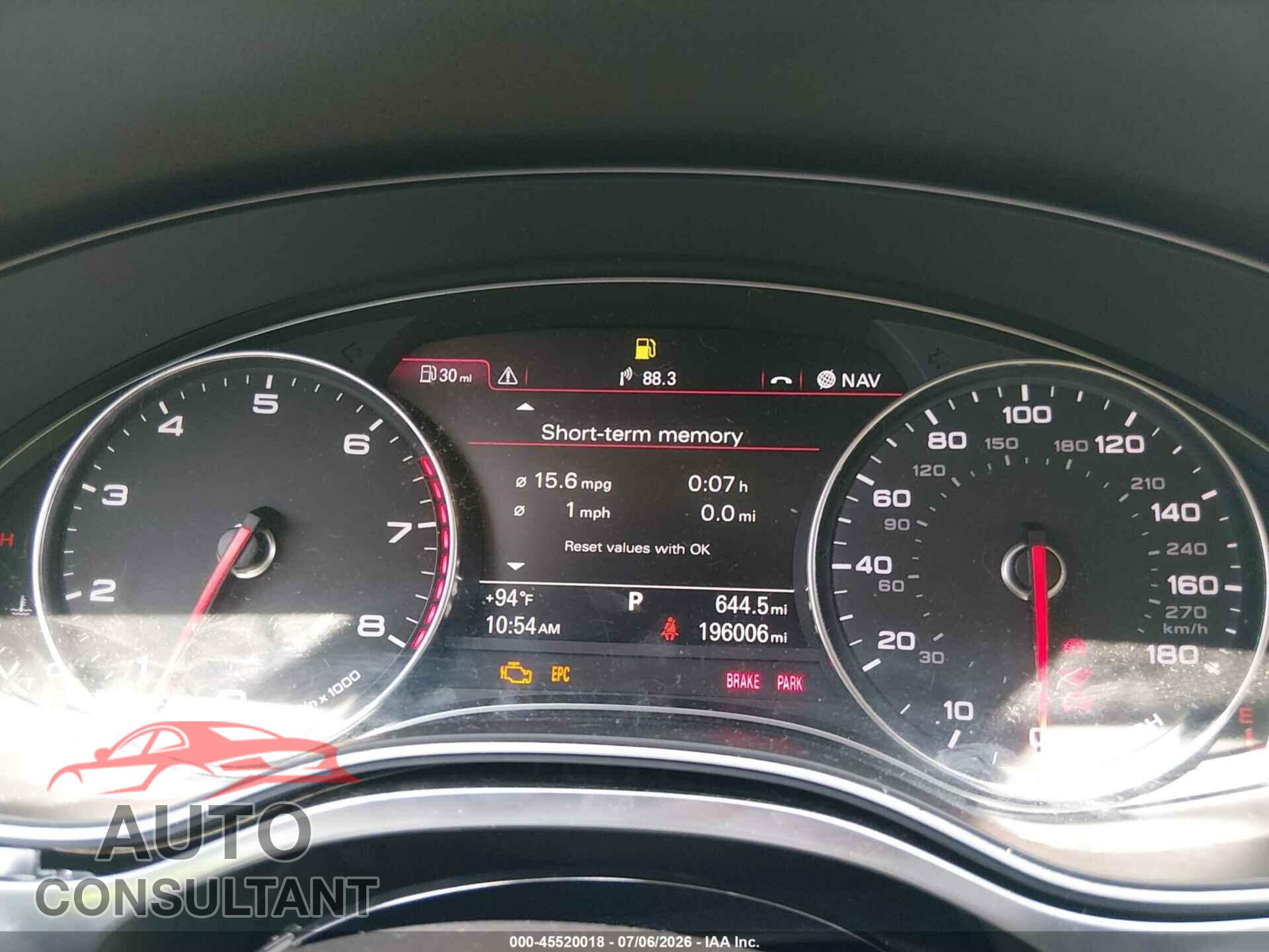 AUDI A6 2012 - WAUGGAFC8CN075776