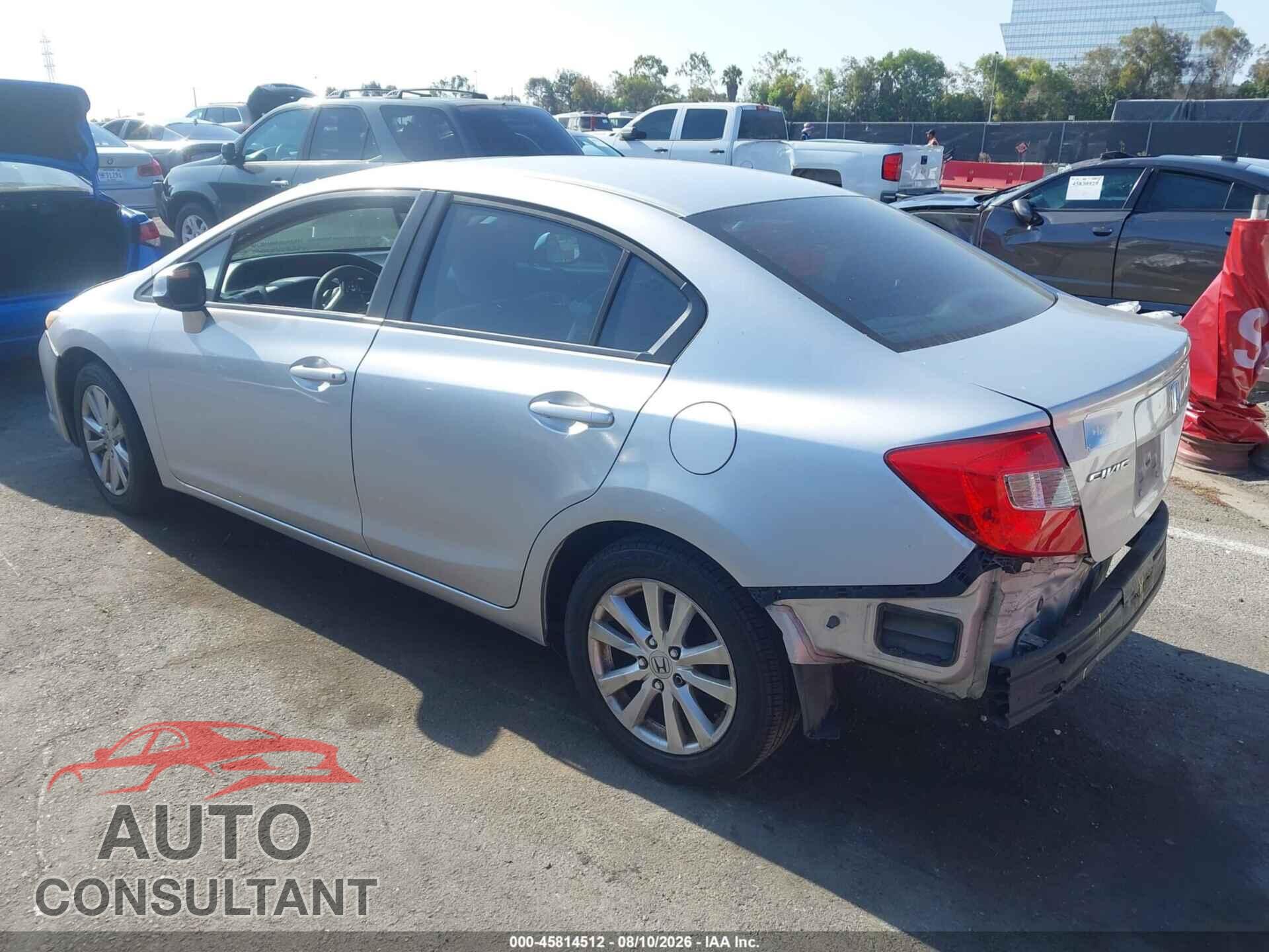 HONDA CIVIC 2012 - 19XFB2F8XCE327675