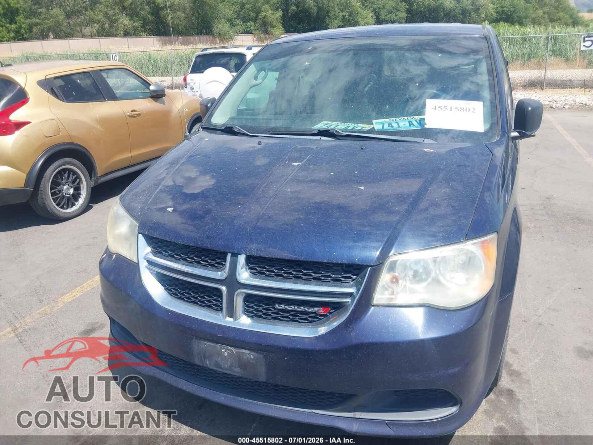 DODGE GRAND CARAVAN 2012 - 2C4RDGBG0CR372995