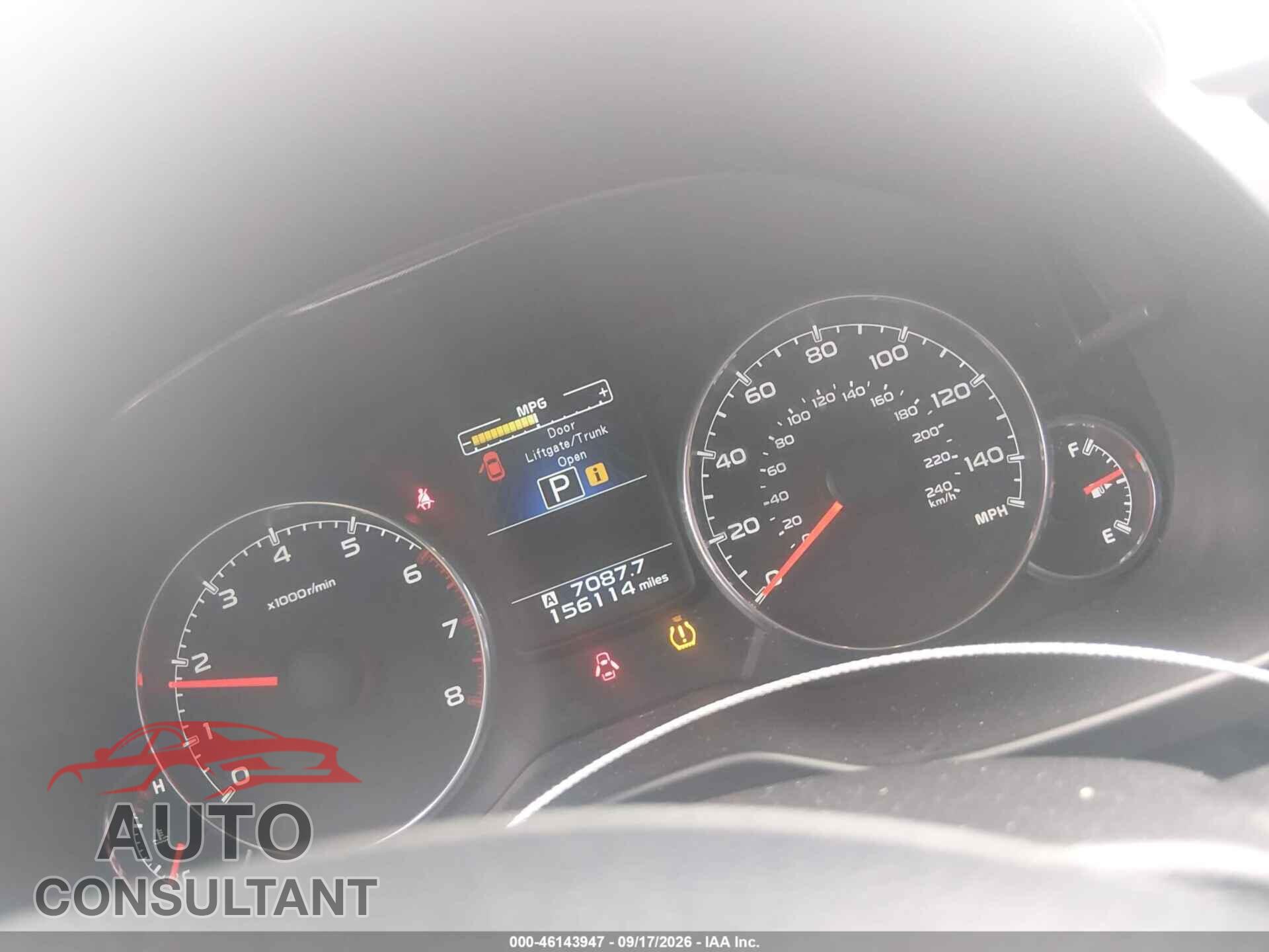 SUBARU OUTBACK 2014 - 4S4BRBLC6E3234497