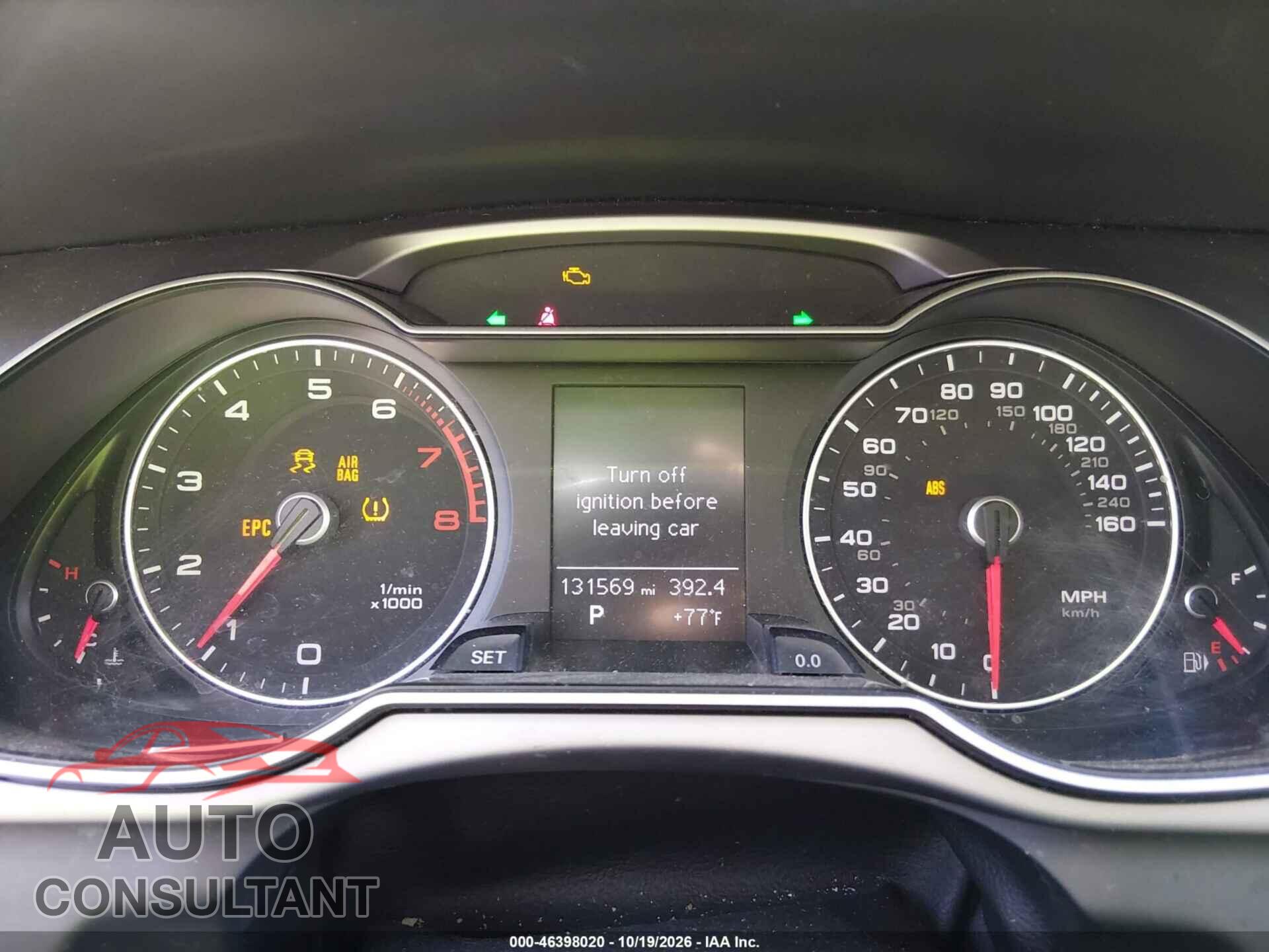 AUDI A4 2013 - WAUEFAFL0DN022324