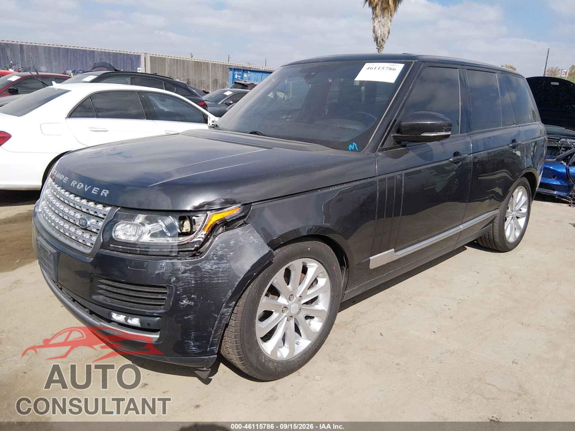 LAND ROVER RANGE ROVER 2016 - SALGS2KF8GA258639