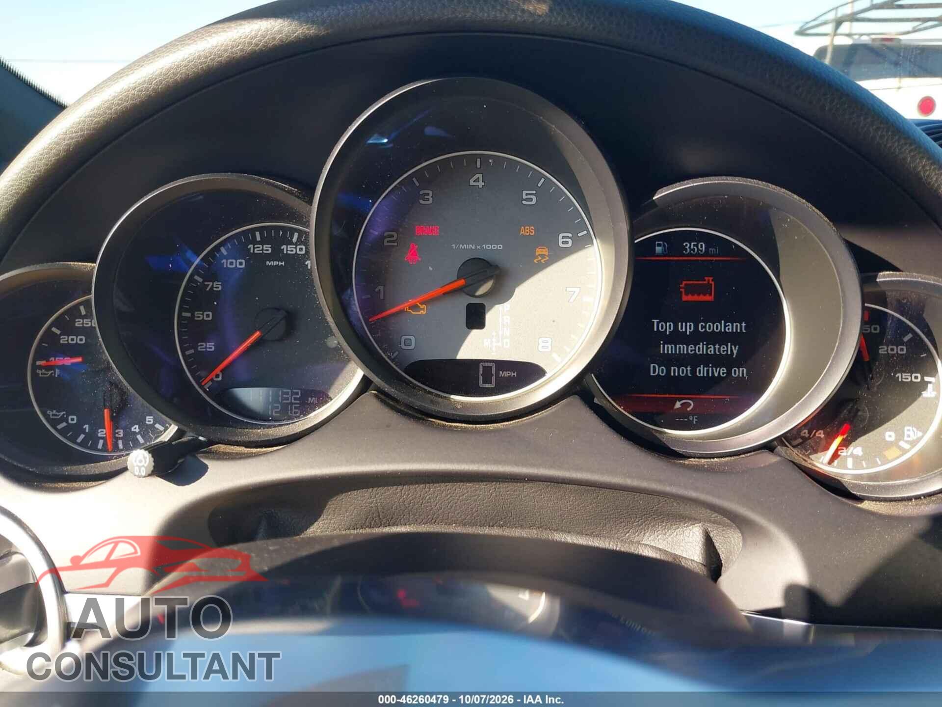 PORSCHE CAYENNE 2016 - WP1AB2A27GLA96047