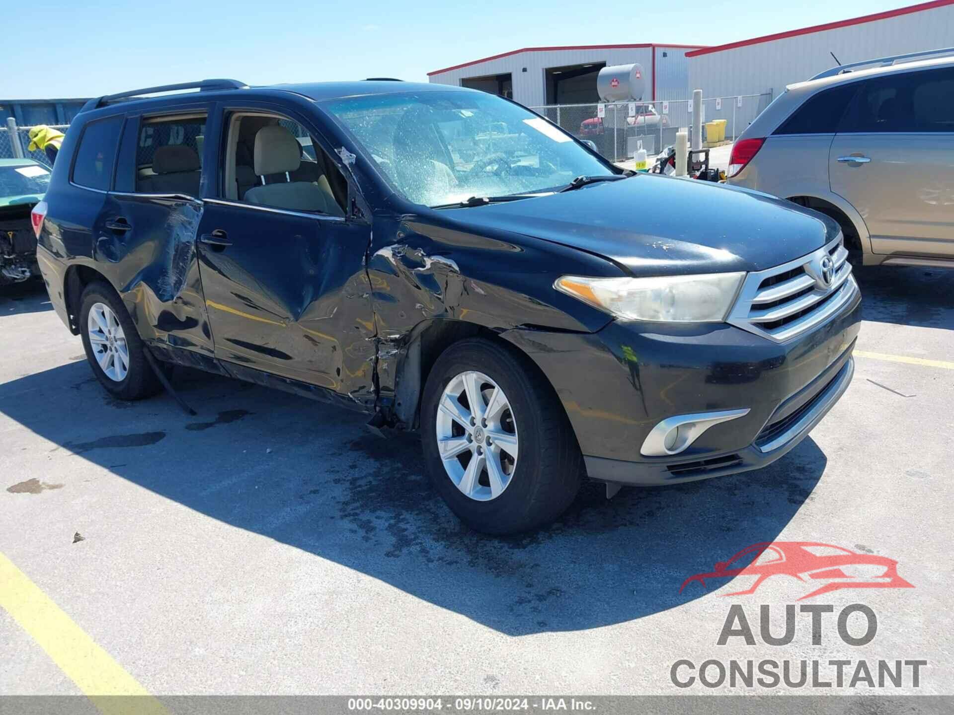 TOYOTA HIGHLANDER 2012 - 5TDZA3EH5CS022338