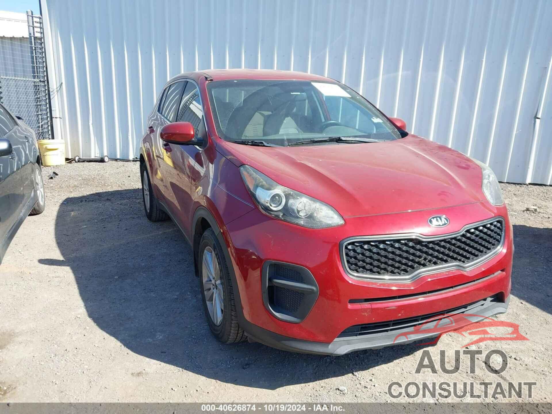 KIA SPORTAGE 2018 - KNDPM3AC5J7335826