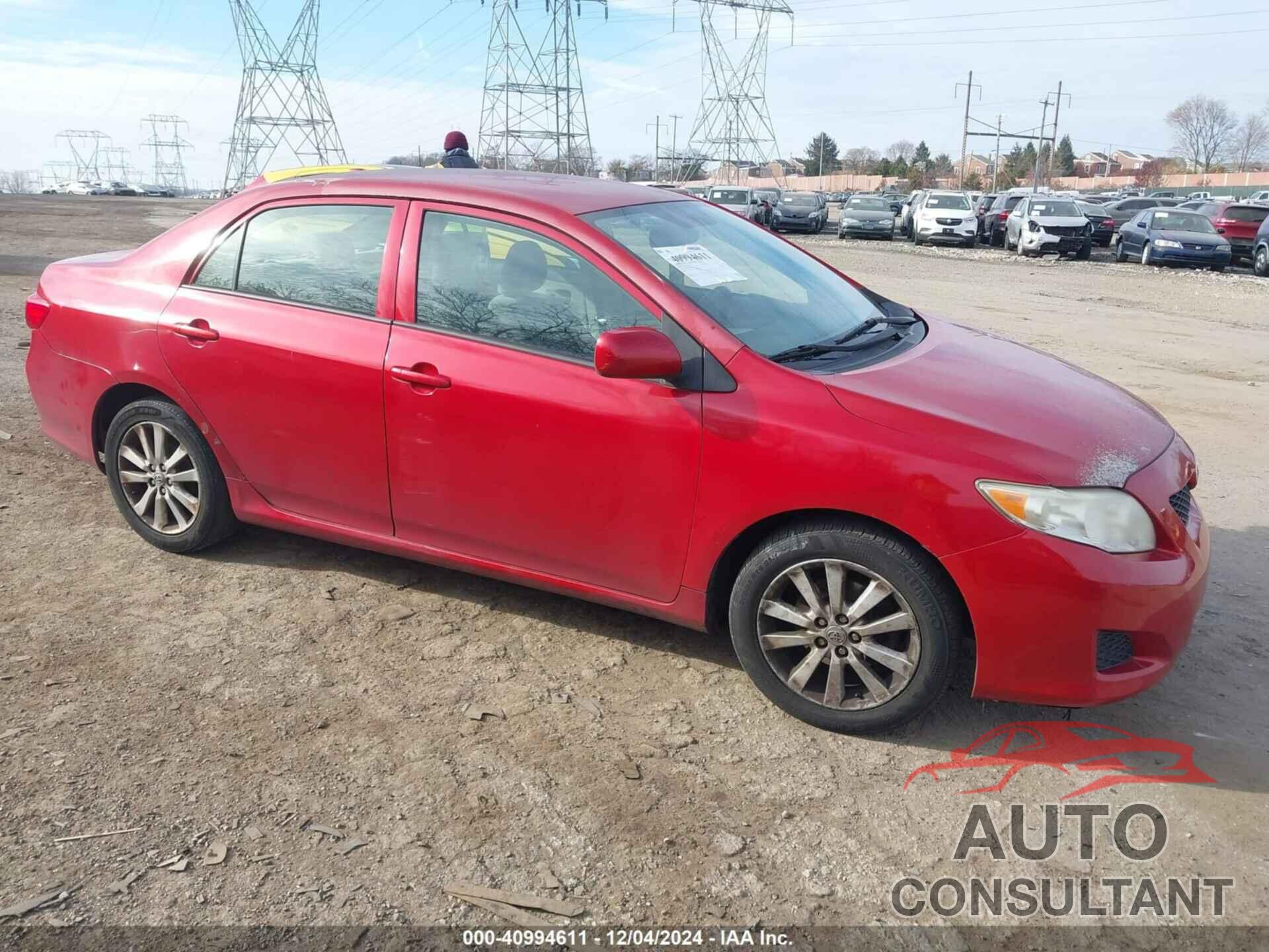 TOYOTA COROLLA 2009 - JTDBL40EX9J024770