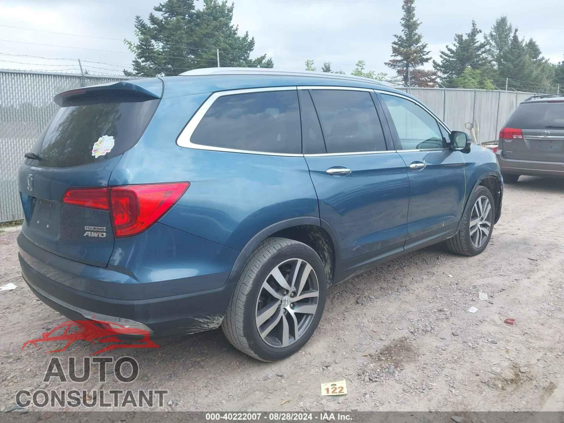 HONDA PILOT 2016 - 5FNYF6H92GB096734