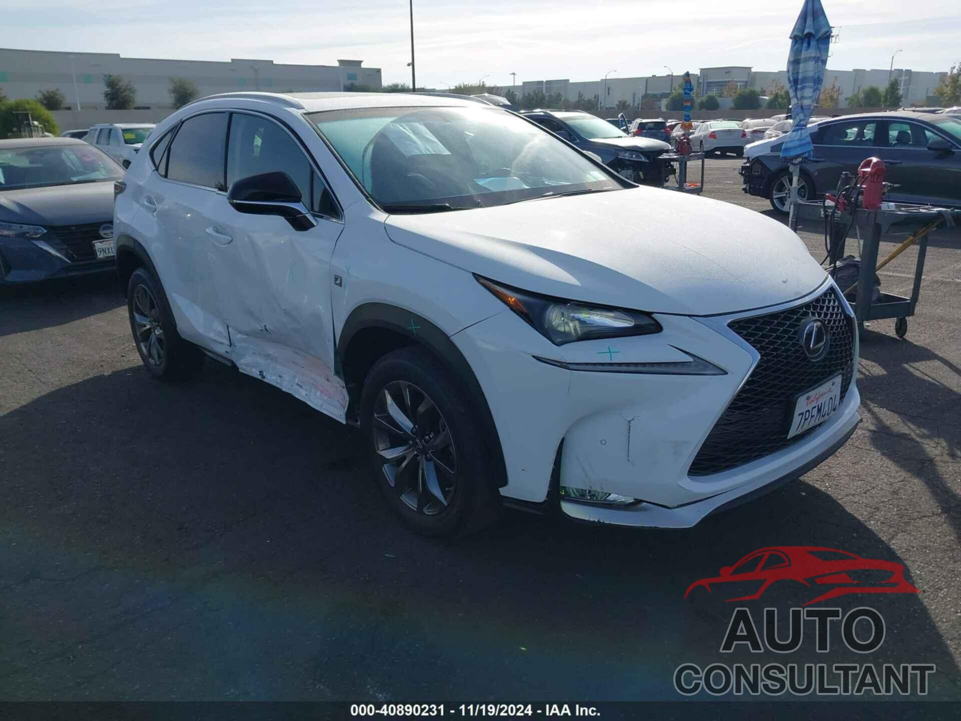 LEXUS NX 200T 2016 - JTJYARBZ4G2025351