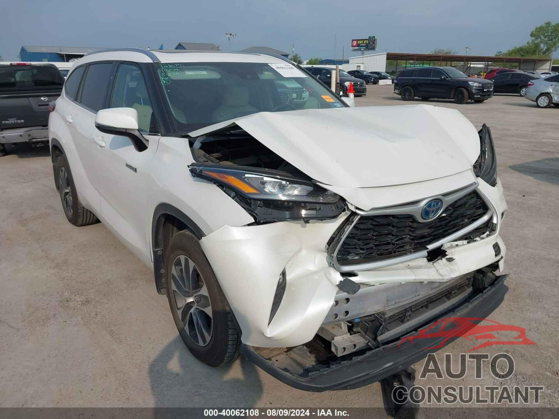 TOYOTA HIGHLANDER 2020 - 5TDGARAHXLS500267