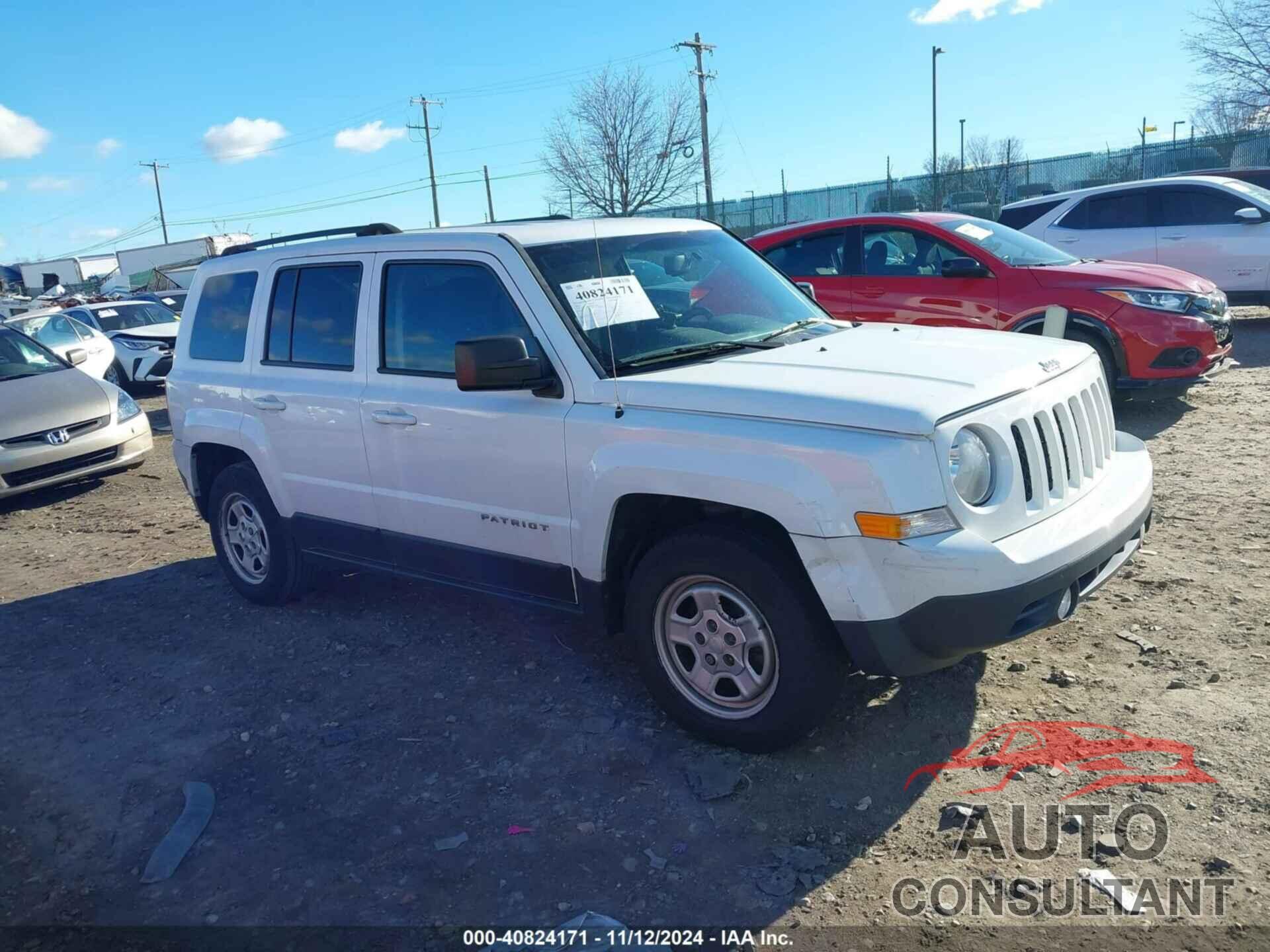 JEEP PATRIOT 2017 - 1C4NJPBB8HD172582