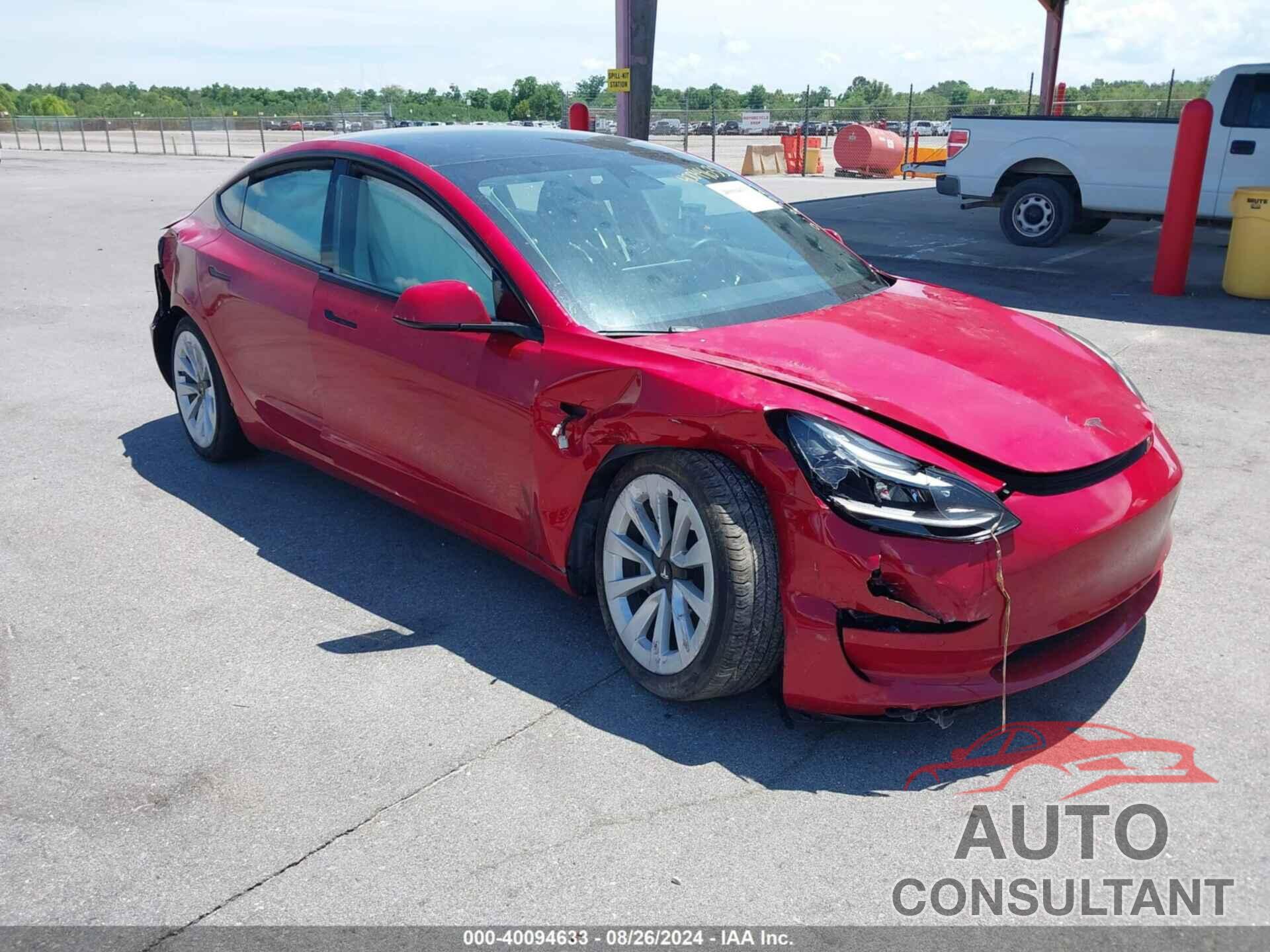 TESLA MODEL 3 2022 - 5YJ3E1EB5NF266914