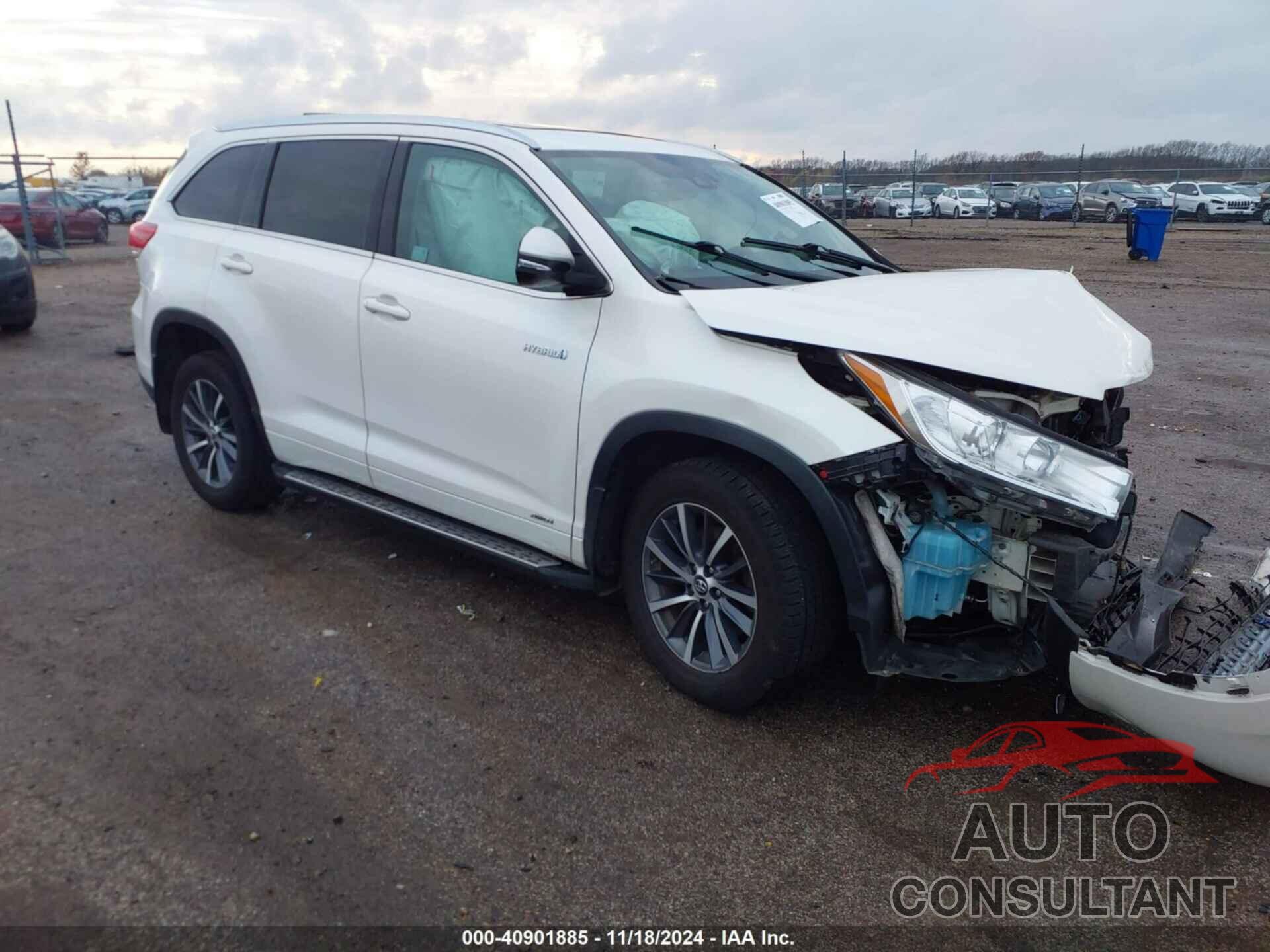 TOYOTA HIGHLANDER HYBRID 2017 - 5TDJGRFH5HS028726
