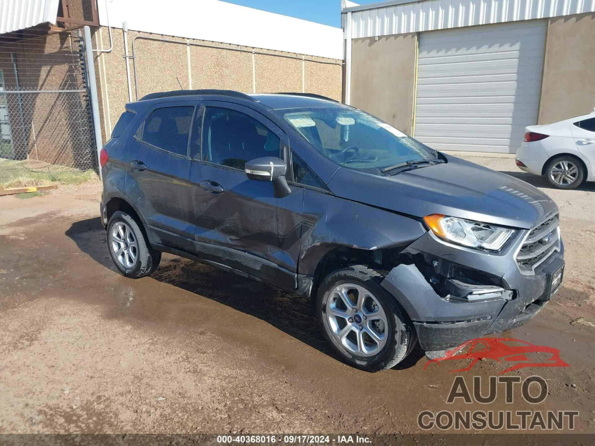 FORD ECOSPORT 2022 - MAJ6S3GL9NC465815