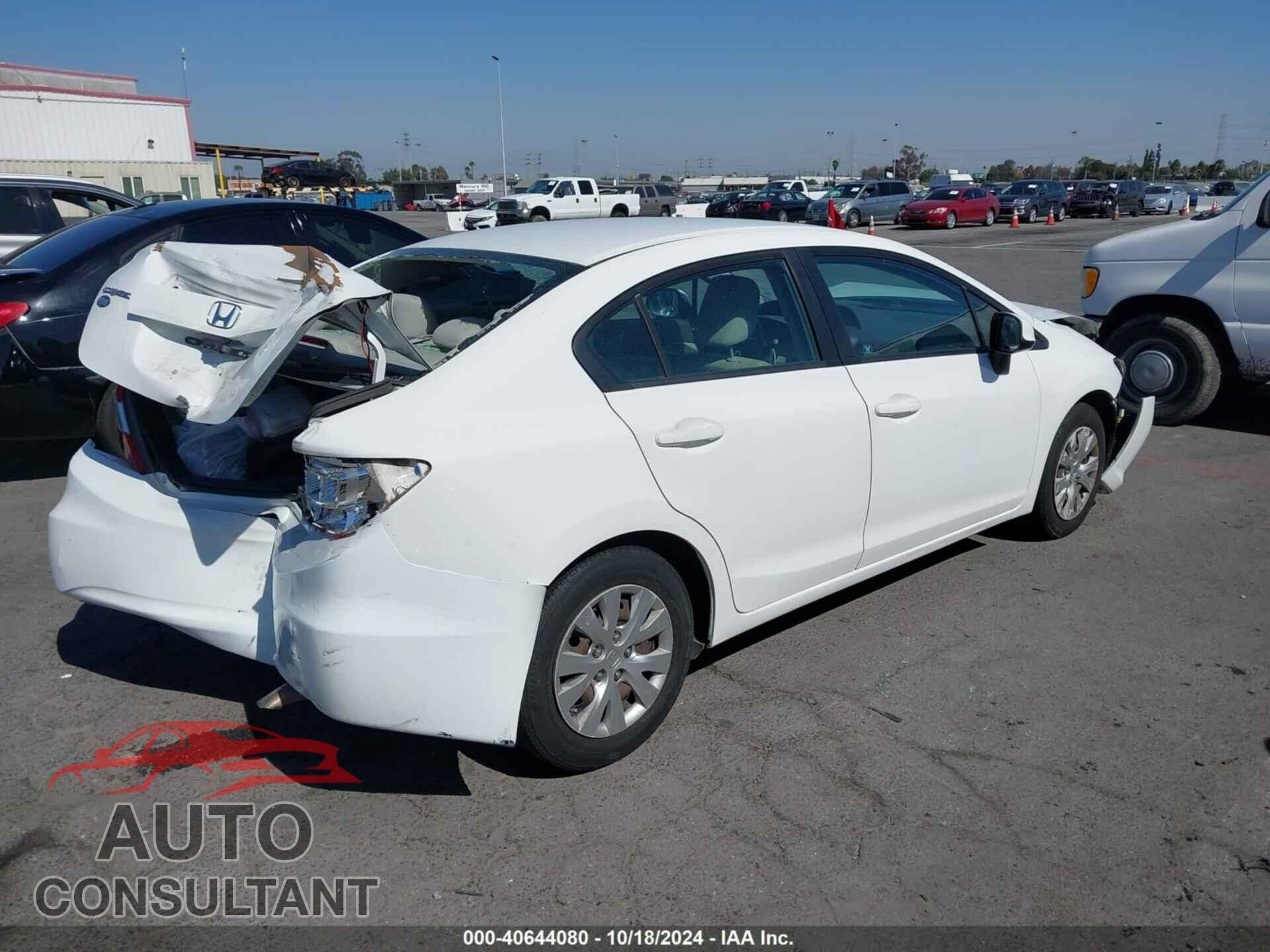 HONDA CIVIC 2012 - 2HGFB2F54CH560382