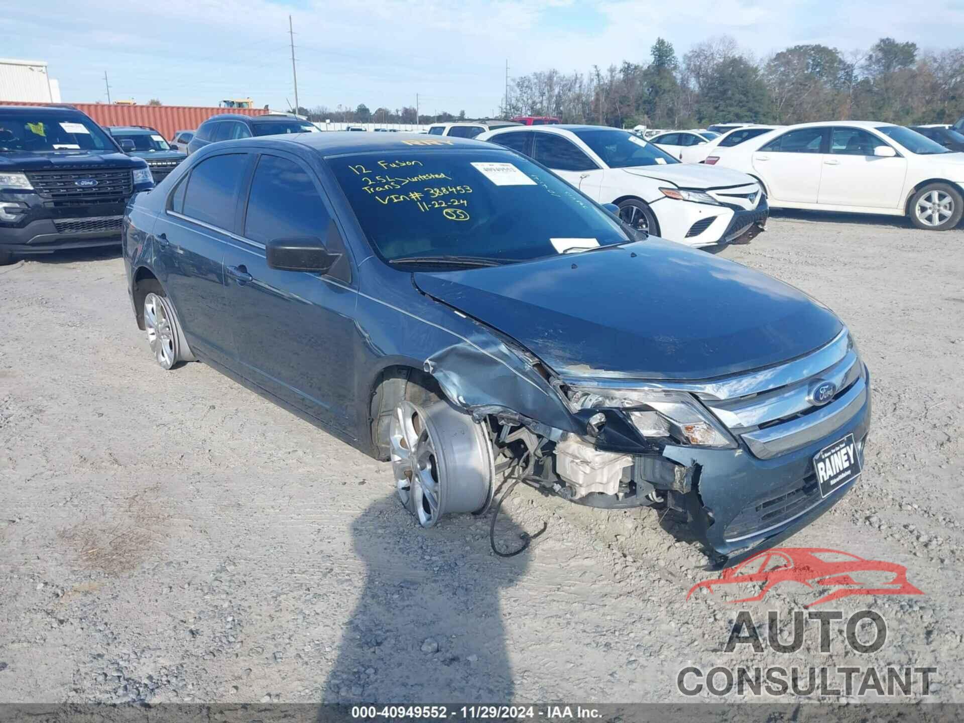 FORD FUSION 2012 - 3FAHP0HA4CR388453