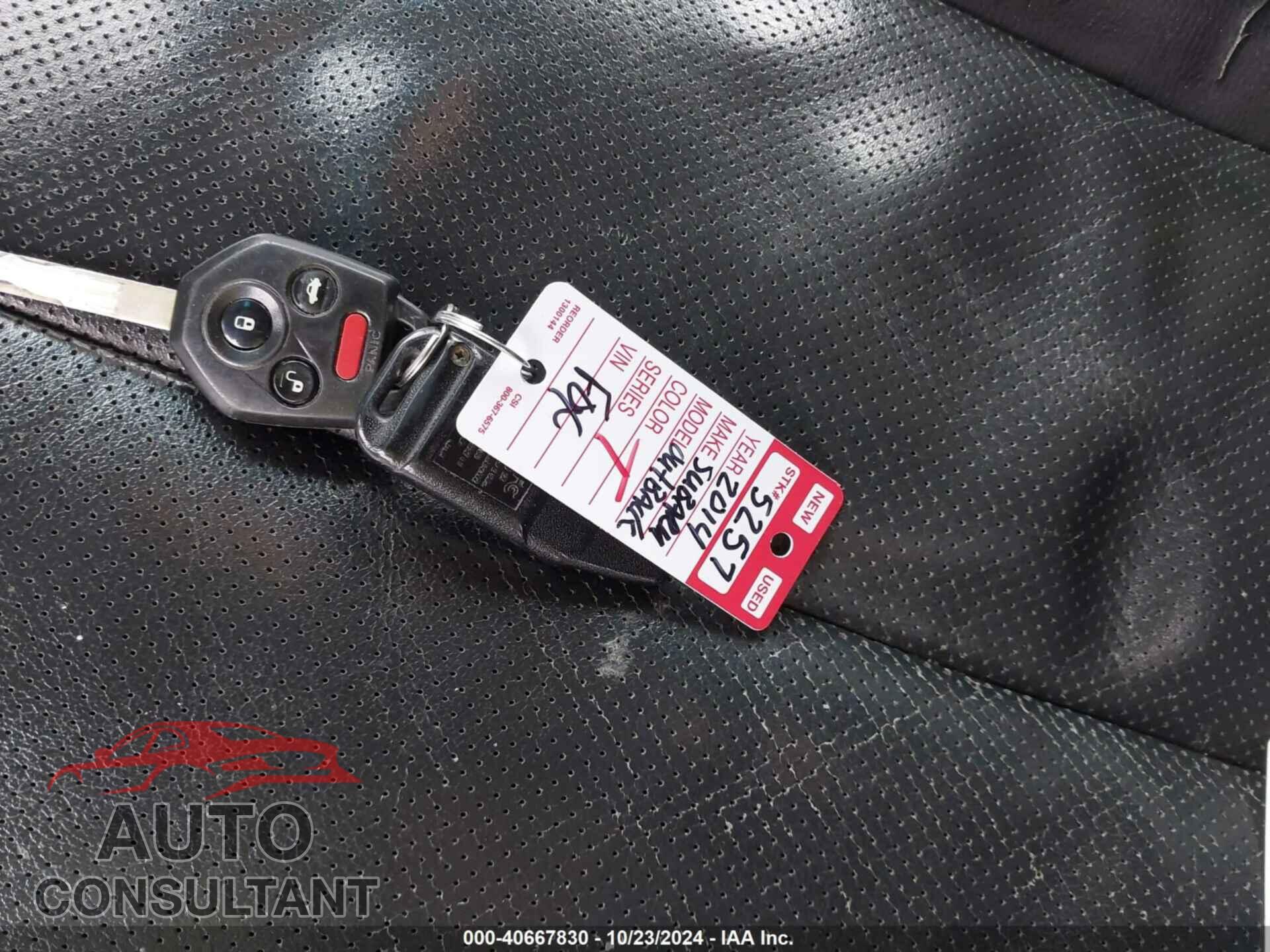 SUBARU OUTBACK 2014 - 4S4BRCMC8E3303887