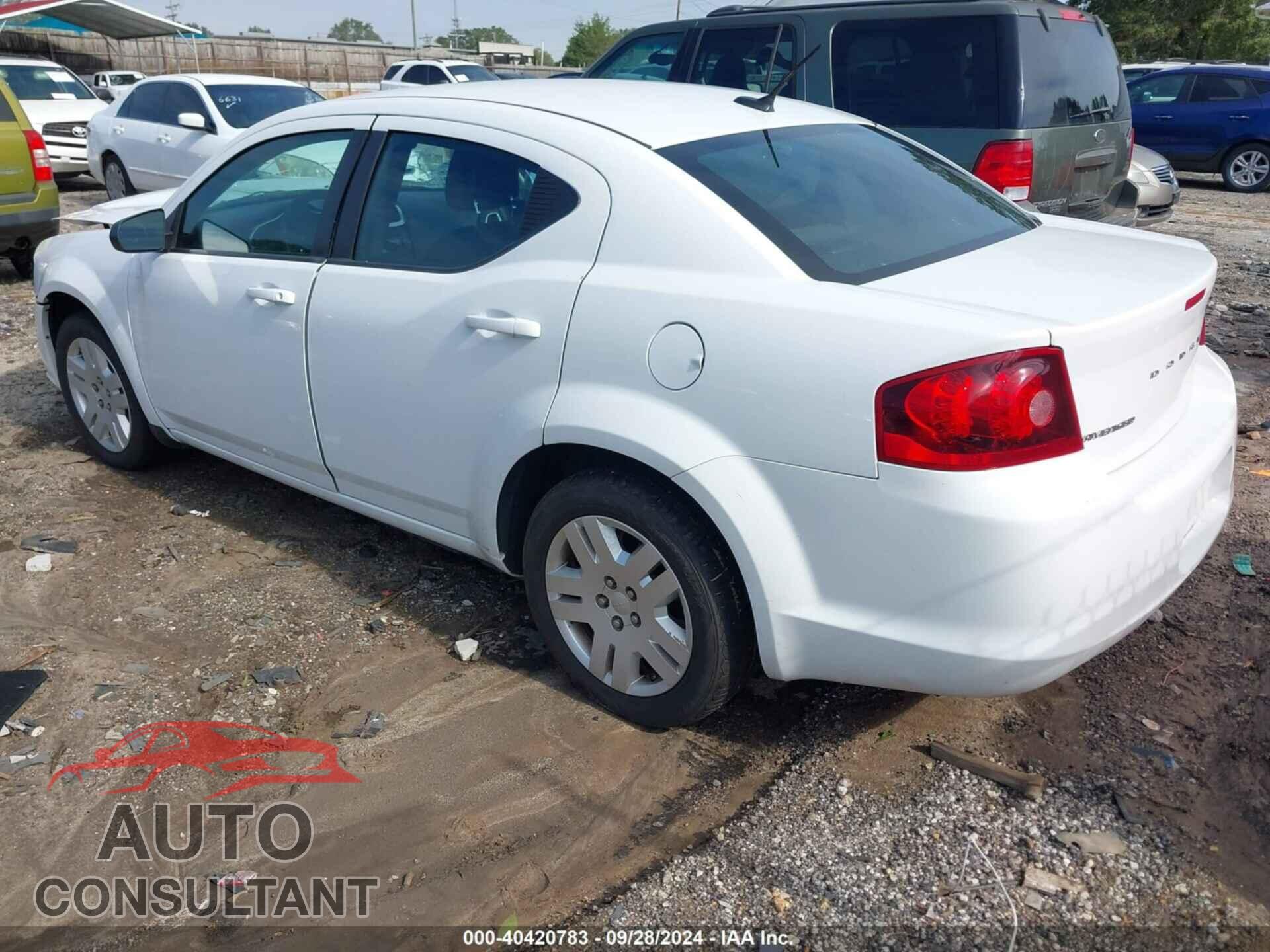 DODGE AVENGER 2013 - 1C3CDZAB7DN677114