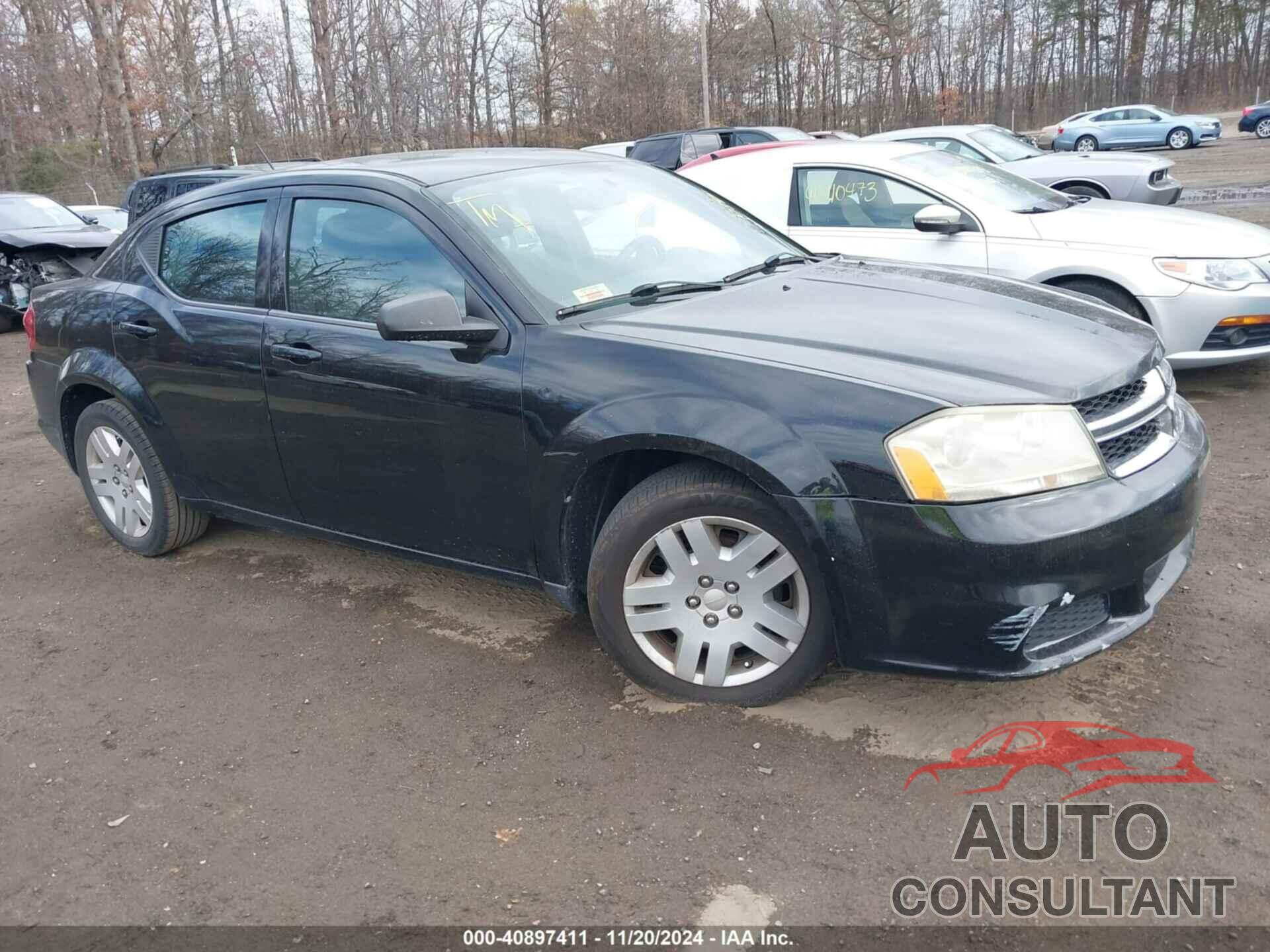 DODGE AVENGER 2013 - 1C3CDZAG0DN747872