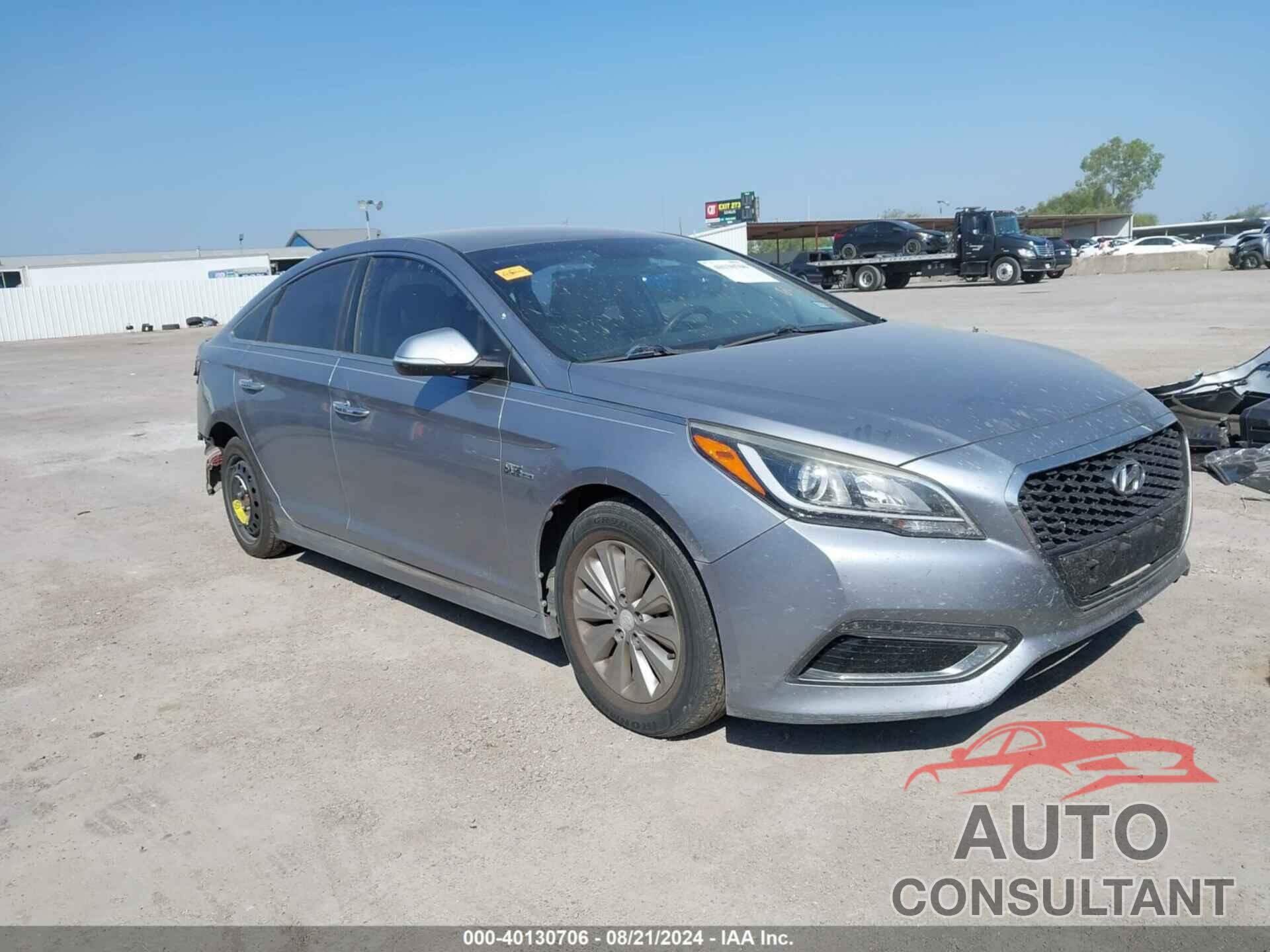 HYUNDAI SONATA HYBRID 2016 - KMHE24L13GA027981