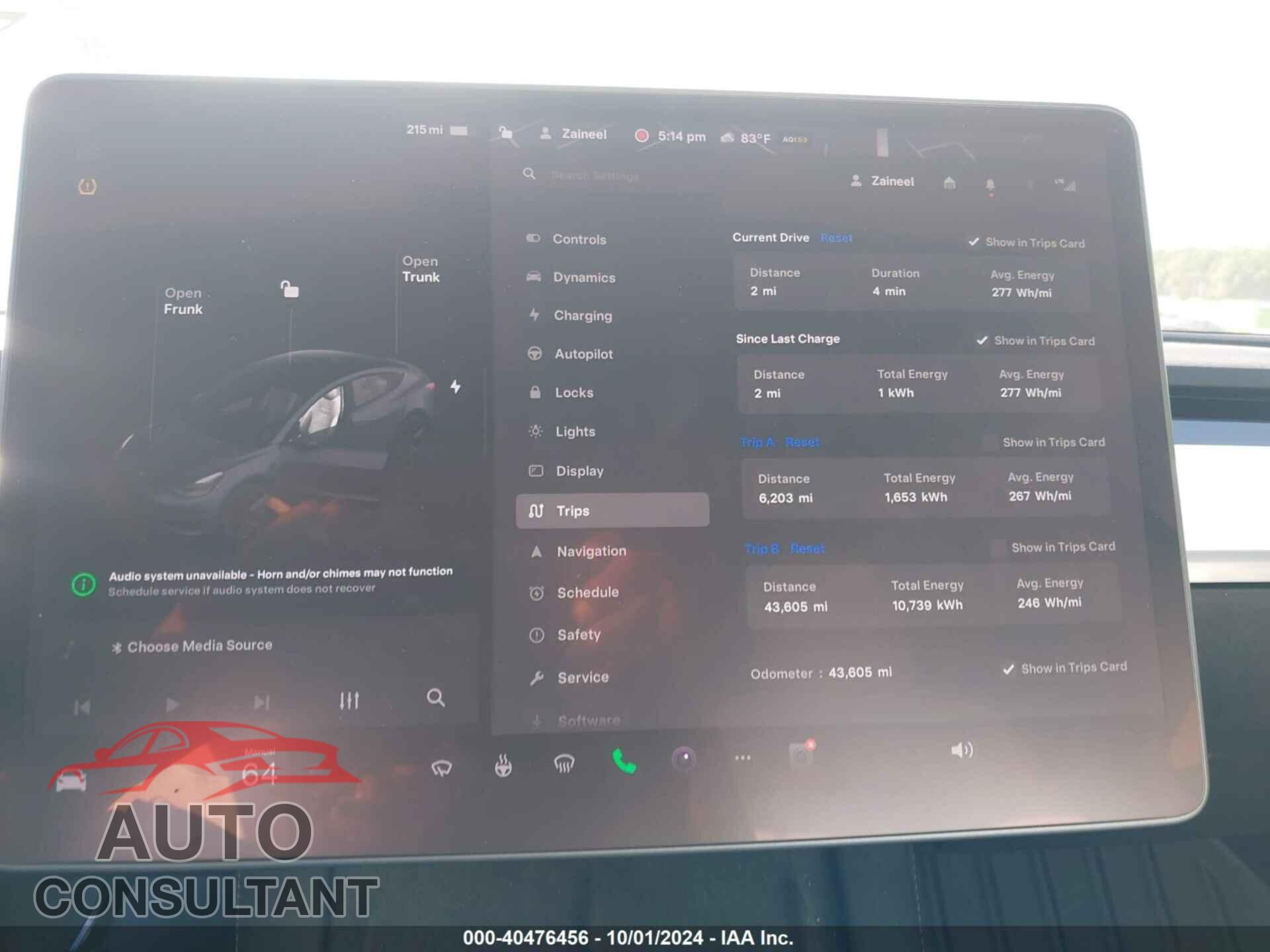 TESLA MODEL 3 2022 - 5YJ3E1EB6NF245389