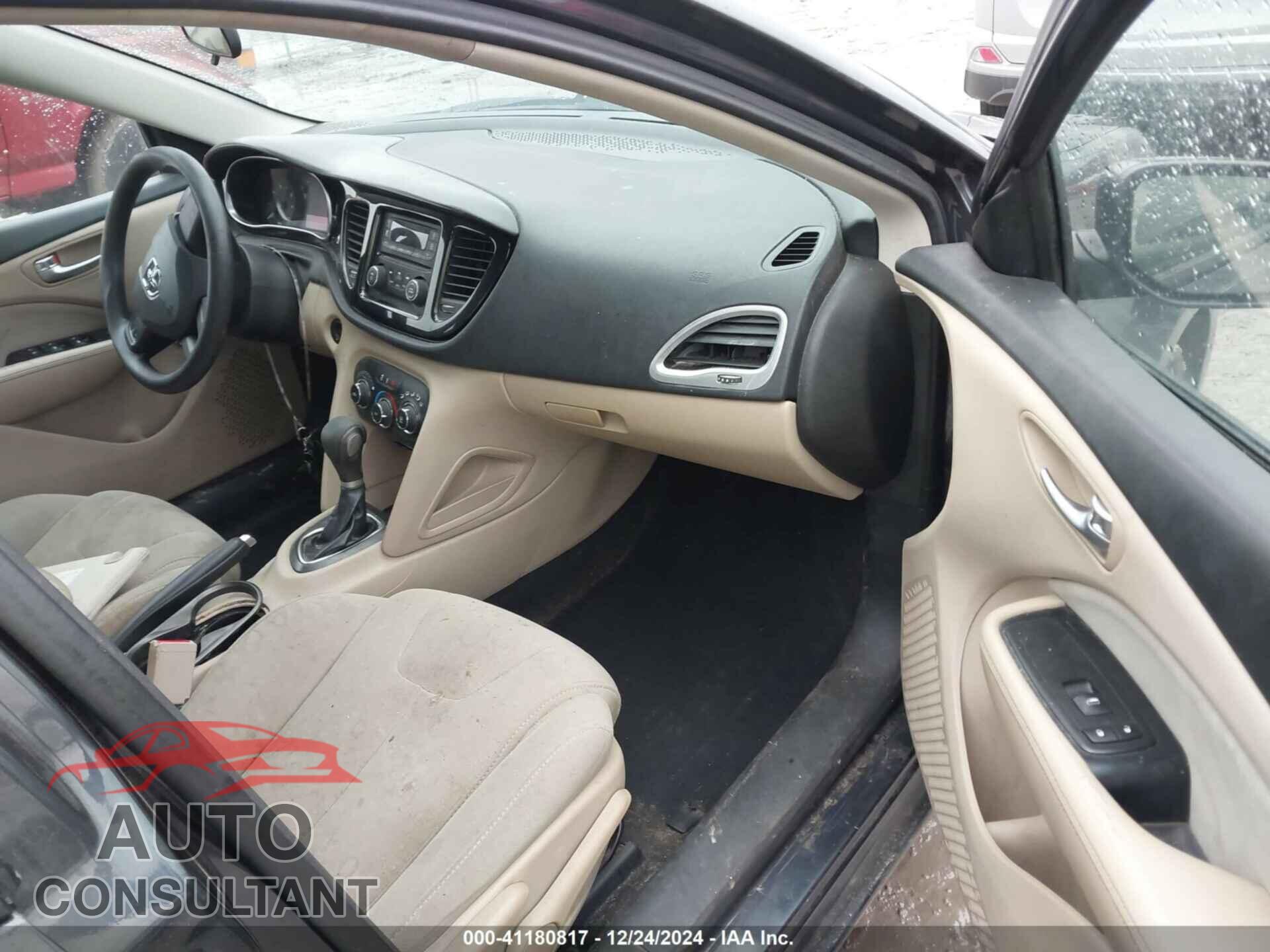 DODGE DART 2013 - 1C3CDFBA6DD126604