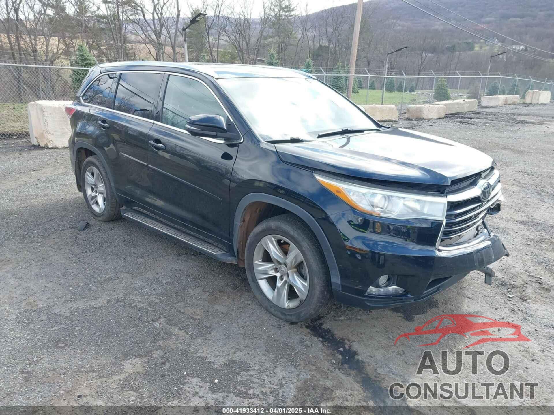 TOYOTA HIGHLANDER 2015 - 5TDDKRFH6FS175940