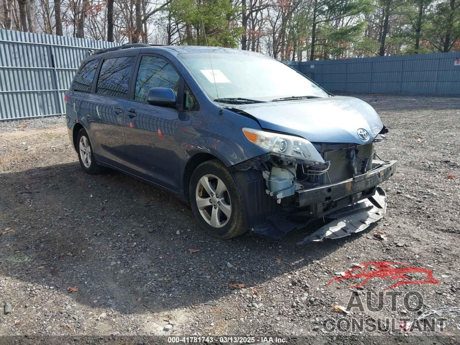 TOYOTA SIENNA 2014 - 5TDKK3DC9ES510487