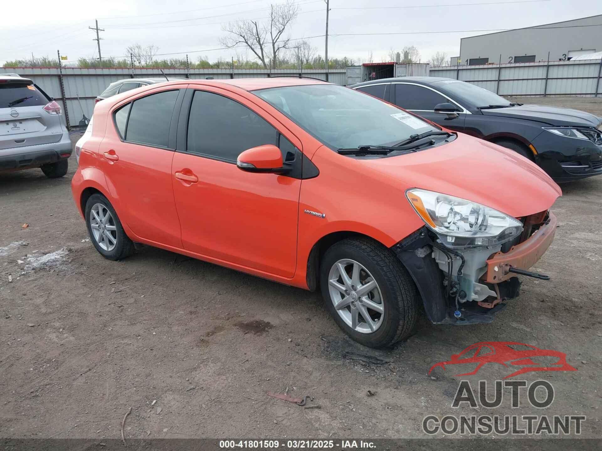 TOYOTA PRIUS C 2013 - JTDKDTB35D1051791