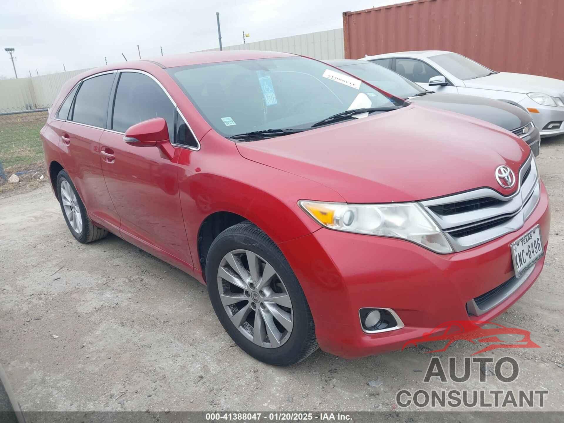 TOYOTA VENZA 2013 - 4T3ZA3BBXDU068778